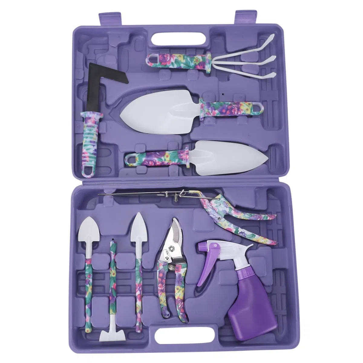 SUPVOX 10 Pièces Kit Outils Jardinage Truelle Râteau Sécateur Pelle Outillage Jardin Cadeau Jardinage Femmes Hommes