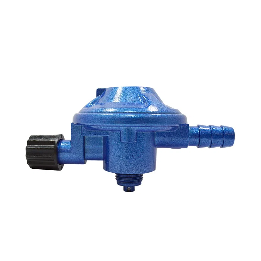 S&M 322150 Kit régulateur de gaz pour Bouteille de Butane de Camping + Tube 1,5 m + 2 rondelles