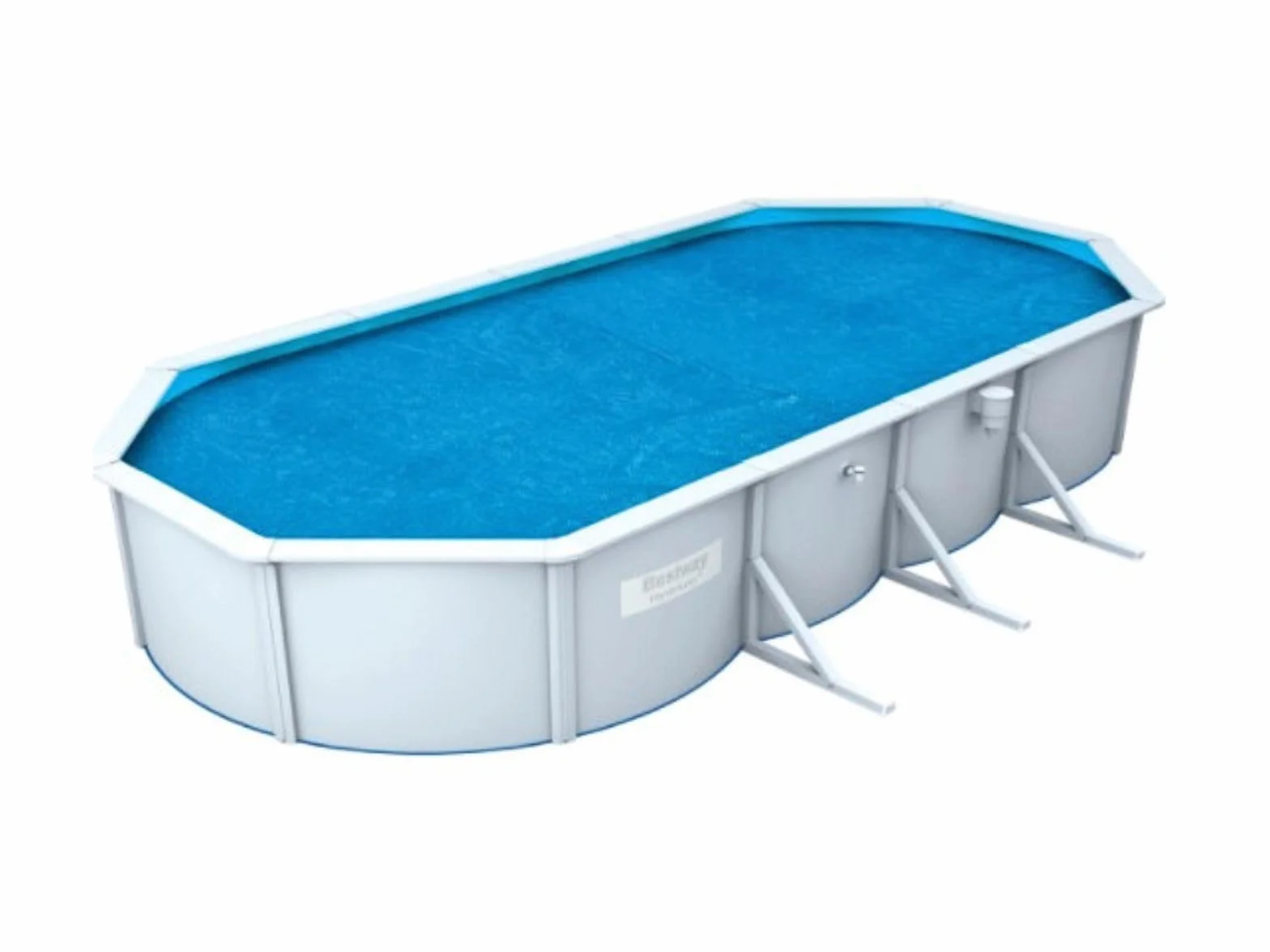Bestway 58506E Bâche Solaire 600 x 350 pour Piscine Steel Wall 610 x 360 x 120, Bleu, 600 x 350 x 1 cm