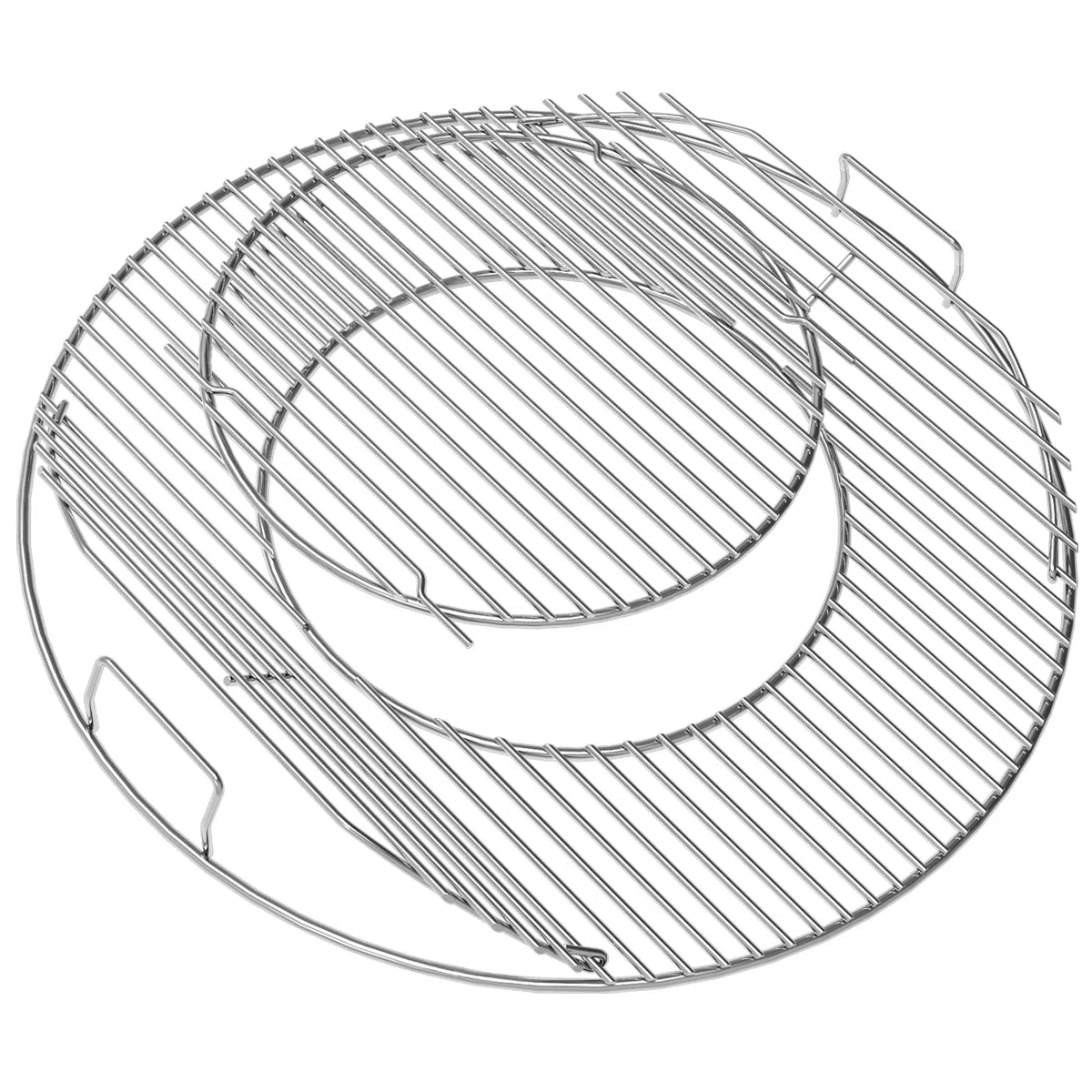 8835 Grille de cuisson de remplacement pour Weber 57 cm,Grille de cuisson 57 cm,Grill rond pliable Weber Grill 54 cm,pour Grills Weber 8835,Master Touch,One-Touch Grill,Acier inoxydable chromé