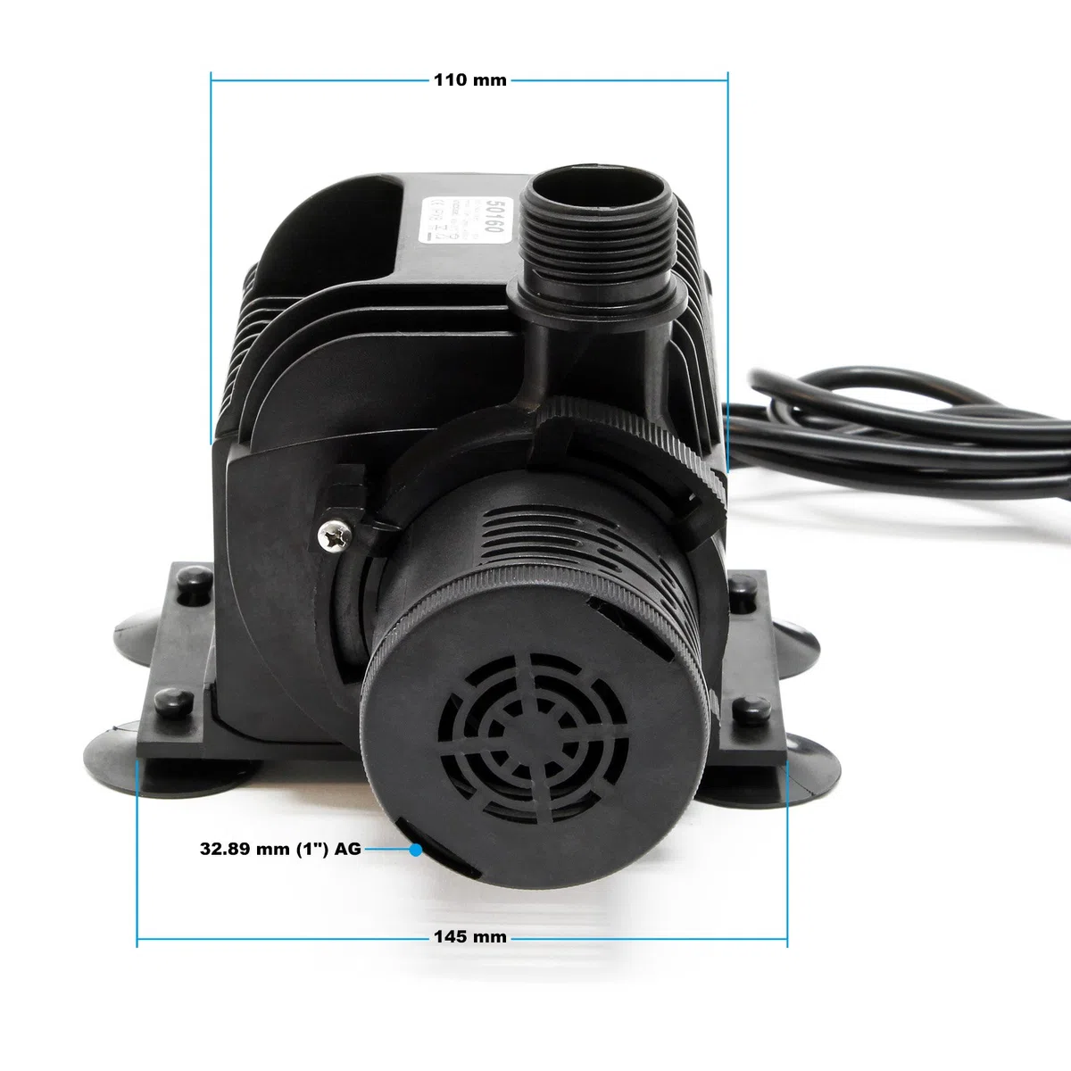 SunSun HJ-5000 ECO Pompe réglable - 195 x 145 x 150 mm - 4000 l/h / 65 W/refoulement max. 3 m - pour filtre piscine bassin fontaine jardin