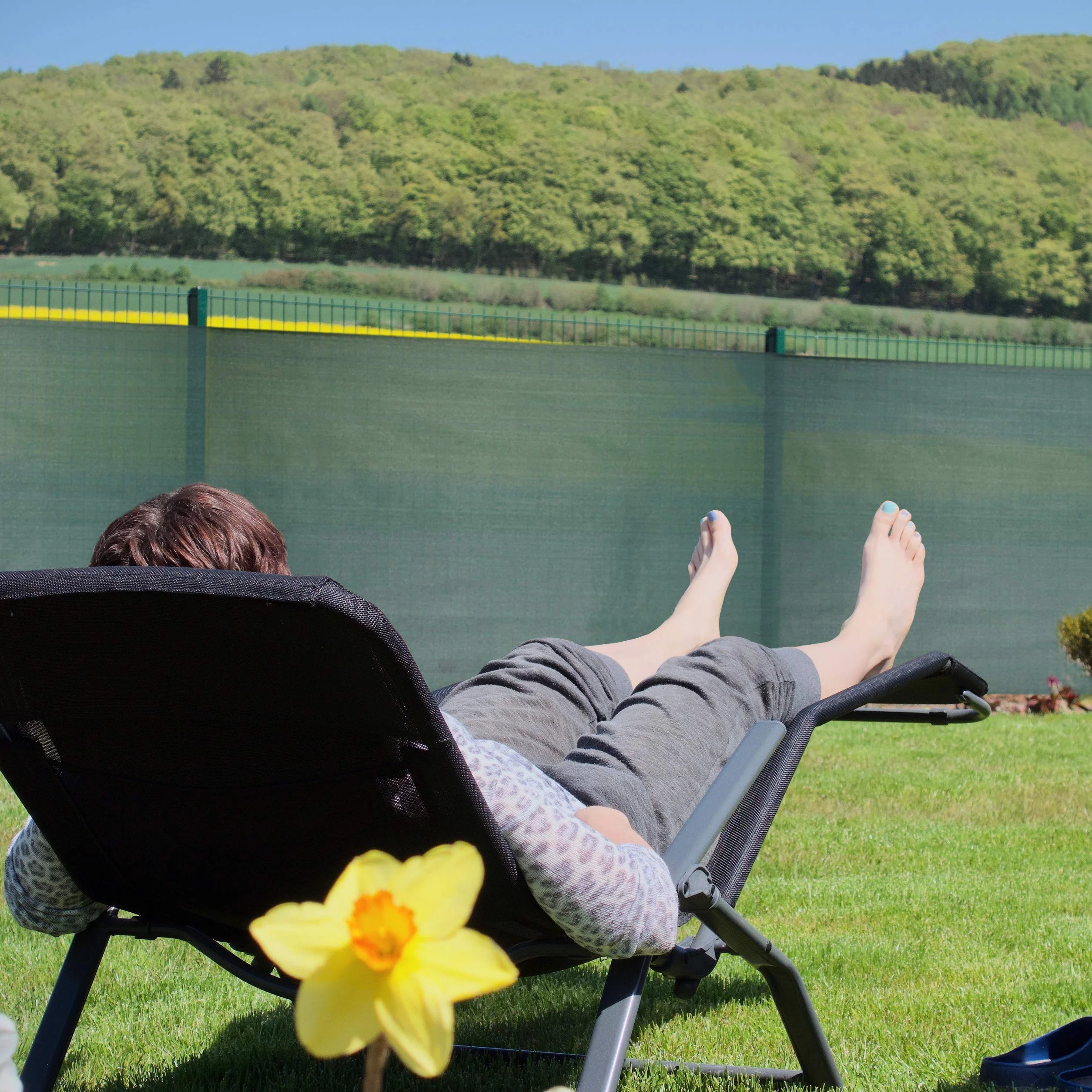 Relaxdays, vert Brise-vue, Paravent pour les clôtures et rambardes, Tissu HDPE, Anti-UV, 1,5 x 25 mètres, Meter