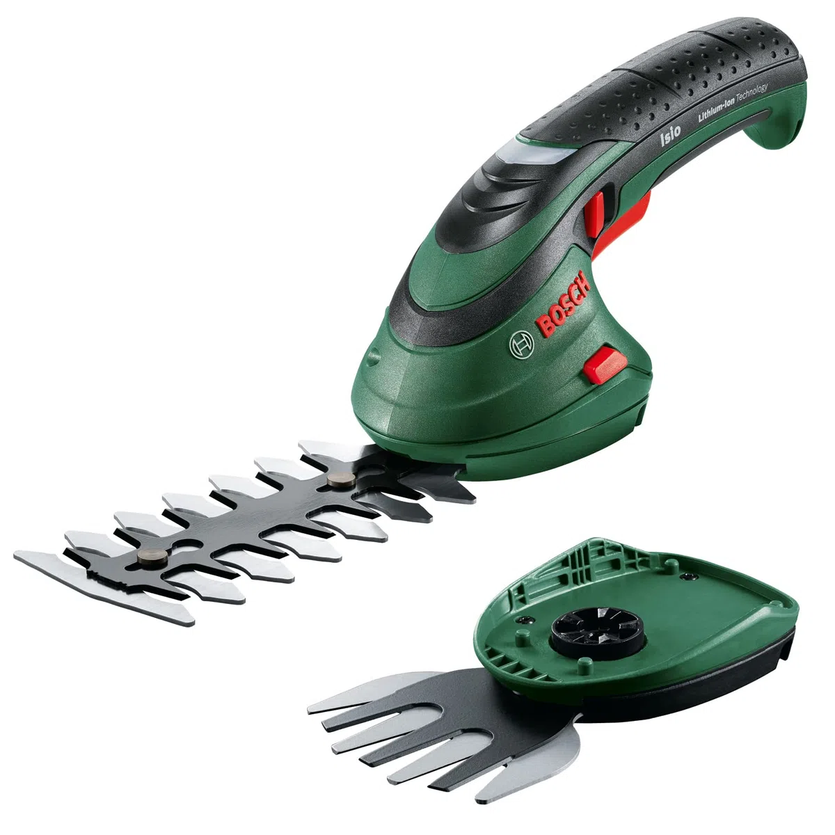 Bosch Kit de cisaille sans Fil Isio (3,6 V, Longueur de la Lame : 12 cm, espacement des Dents : 8 mm, dans Un Emballage Souple), Vert