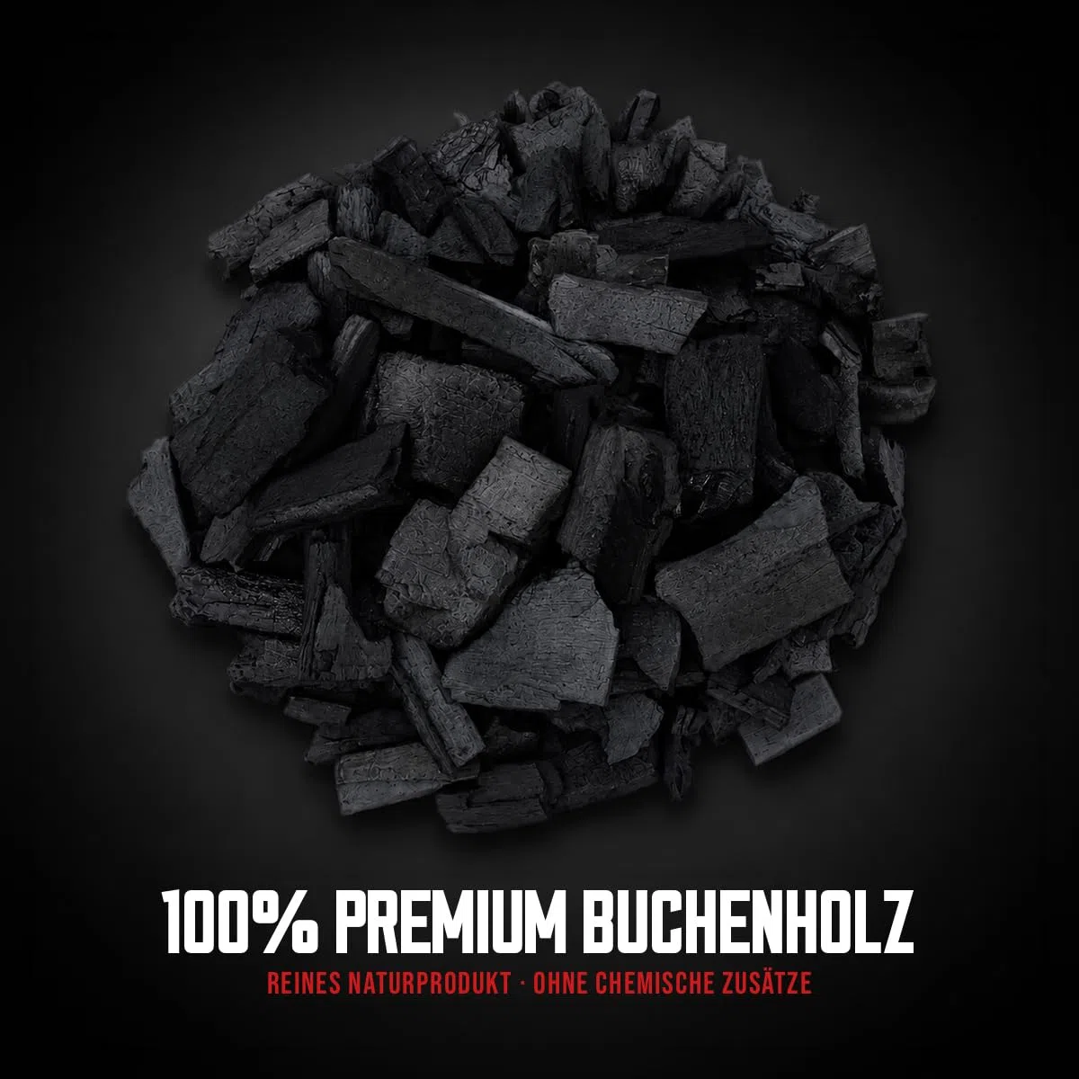 Charbon de Bois Premium 10 kg en hêtre qualité Restaurant - 1 Sac (1x 10 kg) Charbon hêtre Gros Morceaux Longue Combustion Haute Chaleur pour Barbecue et Grill