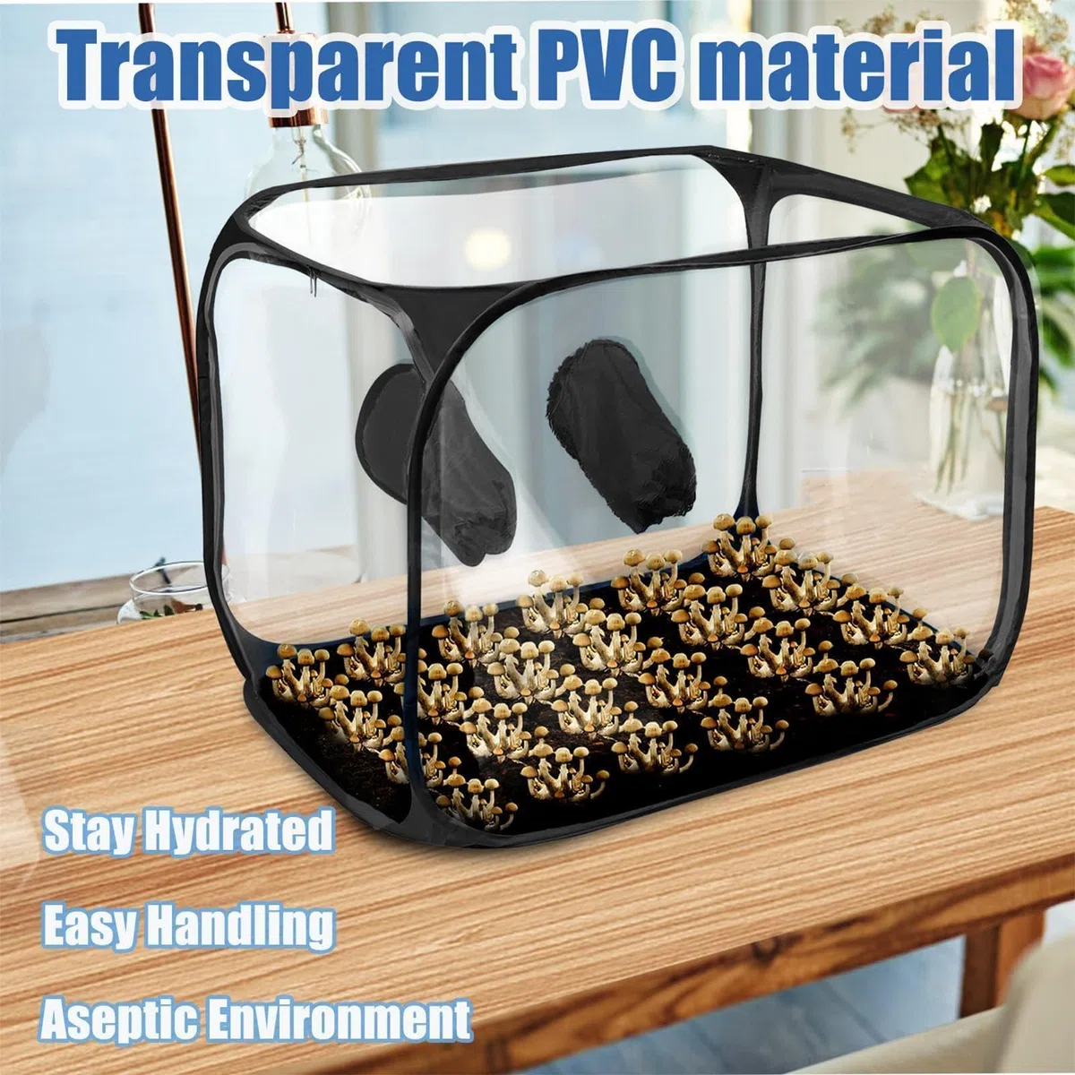 Still Air Box Station de propagation pliable ventilée 76 x 43 x 44,5 cm pour appartement urbain, jardin, culture , projets scolaires, balcon, jardinage