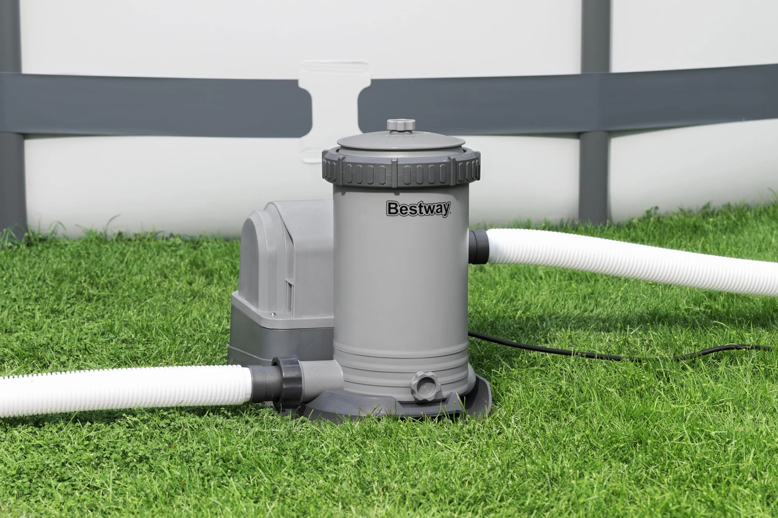 Bestway Pompe de filtration à cartouche pour piscine hors sol 9 463 L - 42 cm x 30 cm x 37 cm - Gris