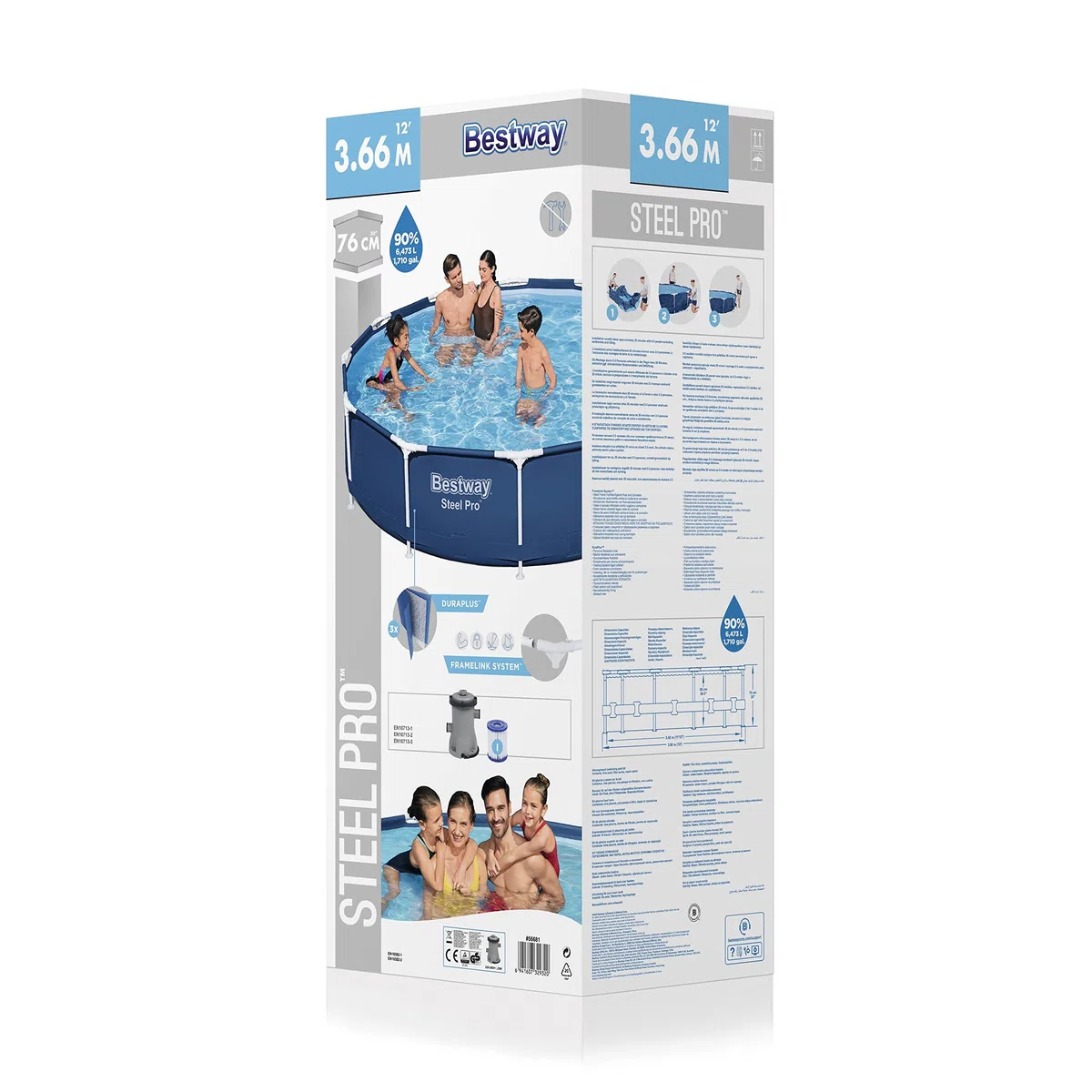 12' x 30"/3.66m x 76cm Pool Set