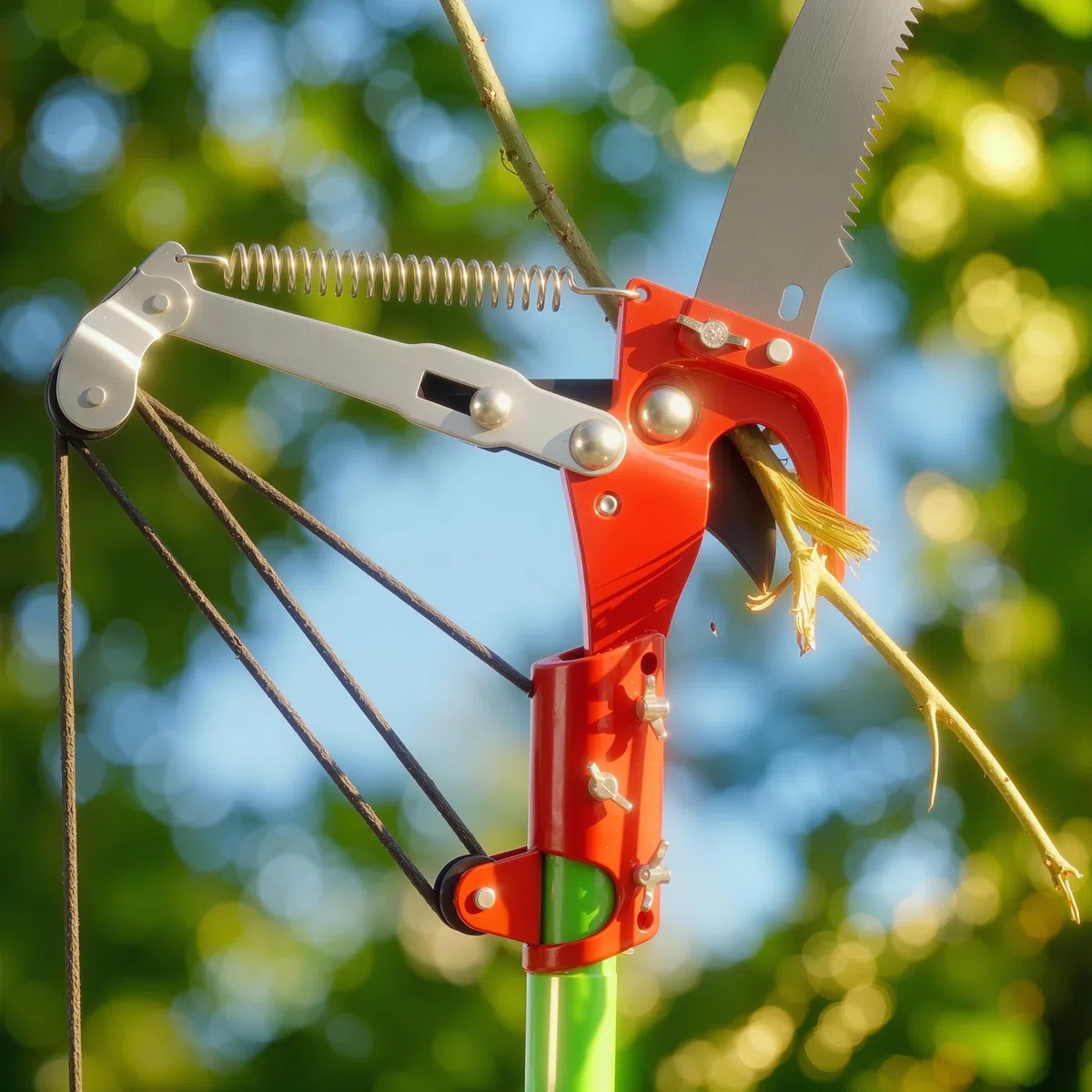Sillar Scie Téléscopique Élagueuse 6m – Coupe-Branche Télescopique avec Sécateur, Lames en Acier Carbone, Perche Fibre de Verre, Sac Inclus