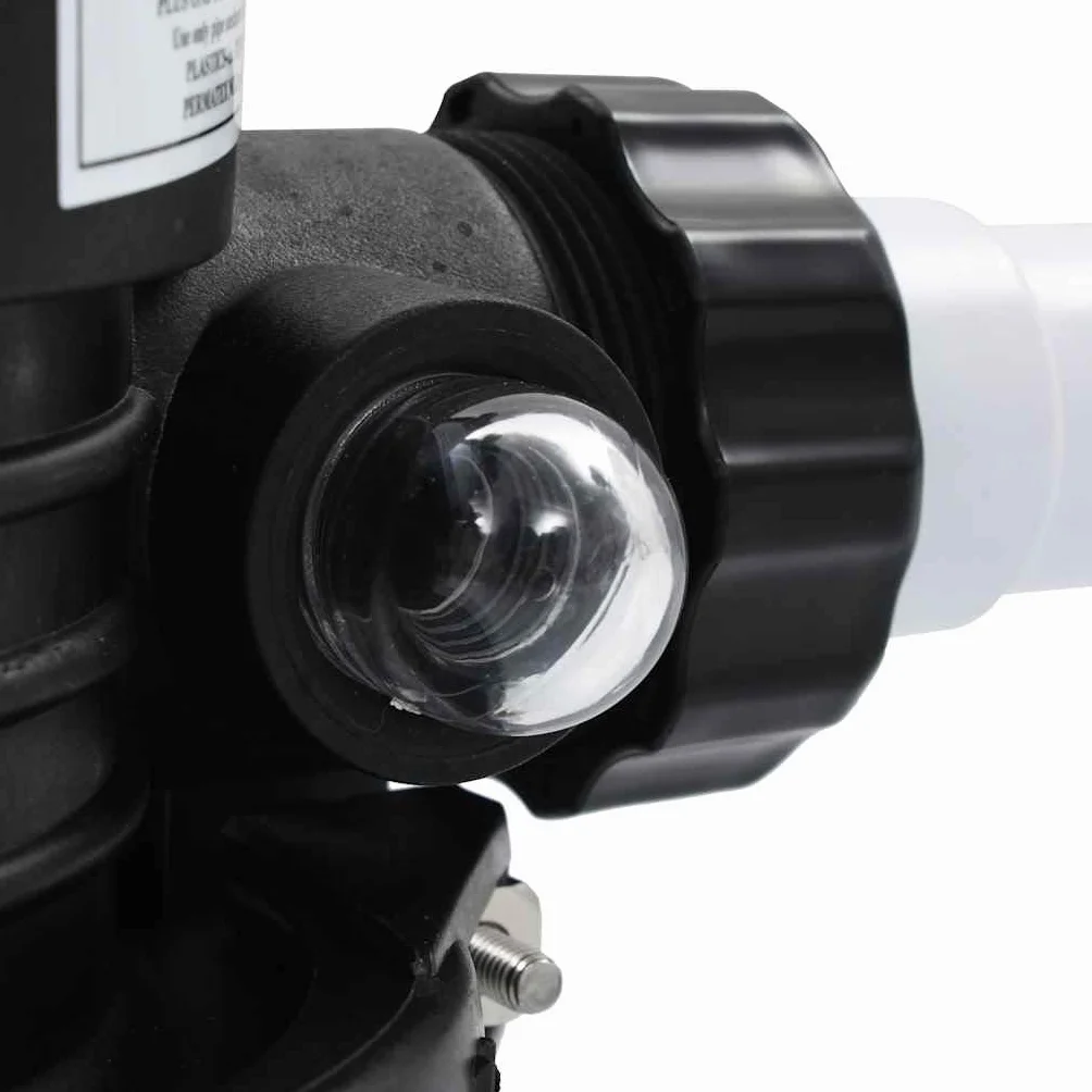 Vanne multi-voies en ABS 1,5" pour filtre à sable avec 6 fonctions, 3 robinets, monté sur le dessus, pour filtre de piscine et conduite d'eau, retour, arrêt, étanchéité, pièce de rechange