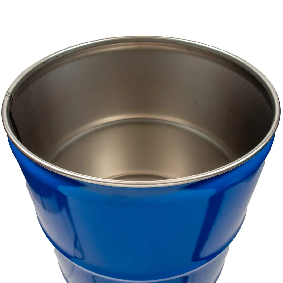Tonneau décoratif universel avec couvercle - 60 l - Bleu
