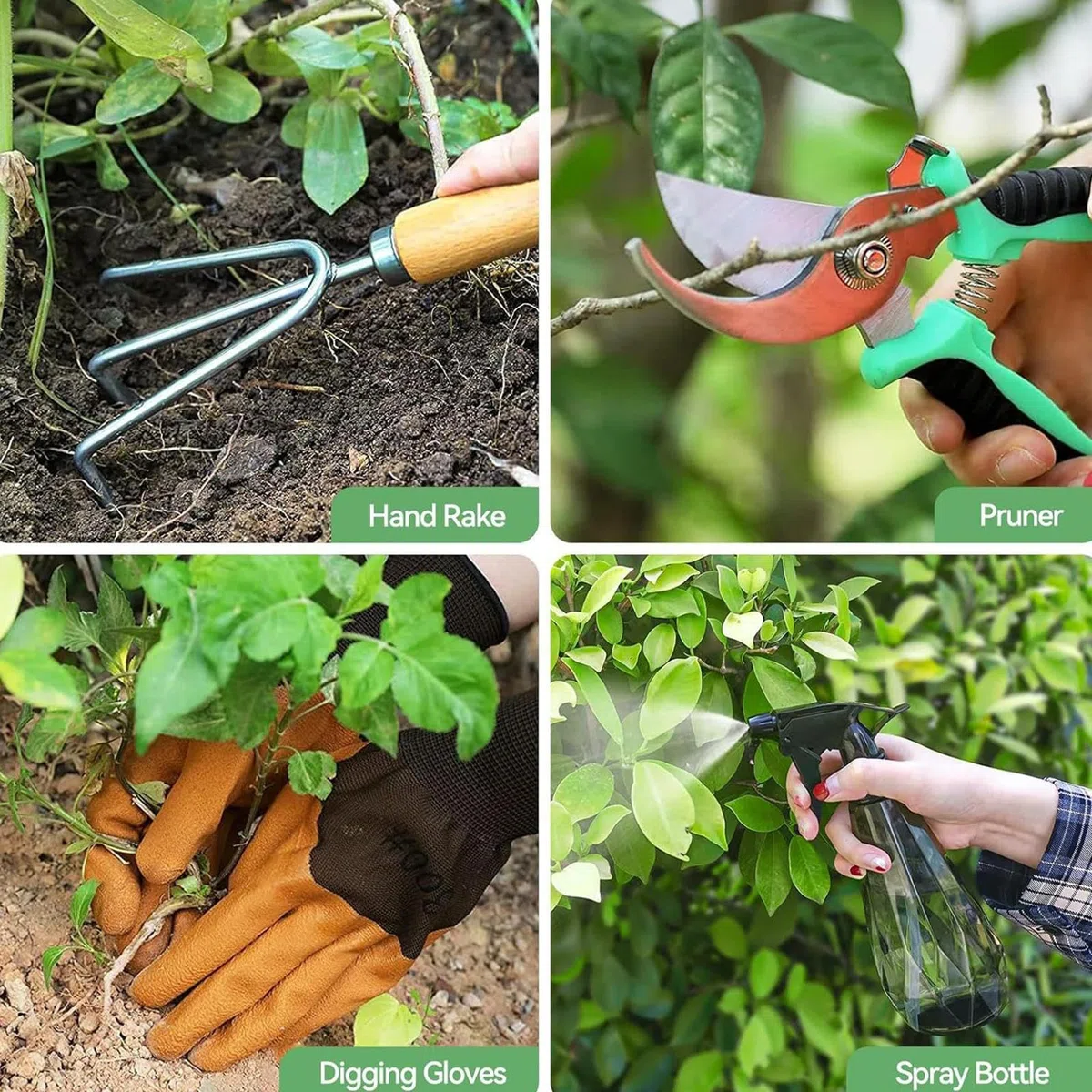 Kit d'outils de Jardinage pour Femmes | Outil de Coupe de Jardin Manuel, pour, Coupe, Creuser, désherber Manuel et Outil de récolte pour pelouse et Jardin | Outil De Jardinage Robuste Petit Outil Peu Encombrant, Pour Le Jardinage