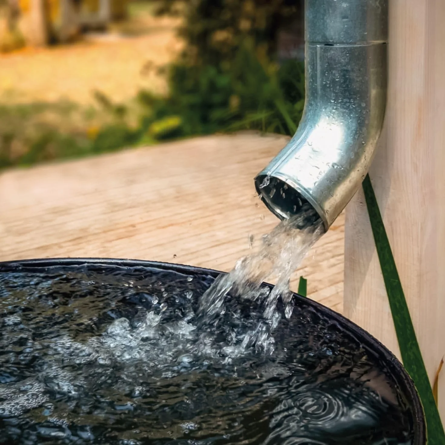 Linxor - Réservoir souple, récupérateur d'eau de pluie pliable - 1000 L - 2 Coloris