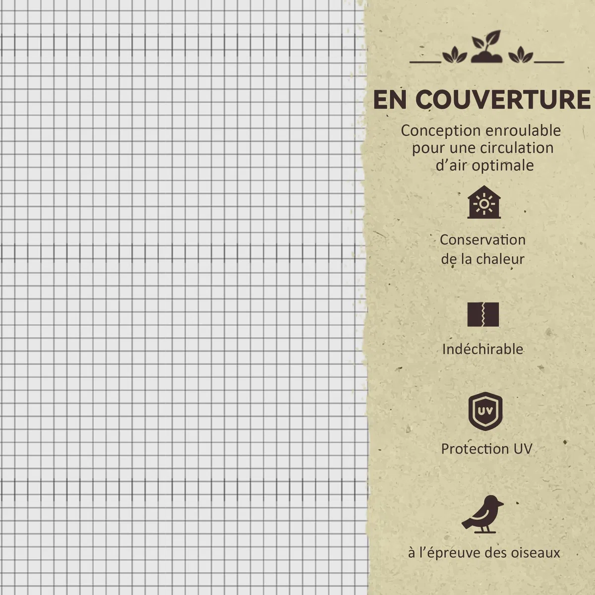 Outsunny Potager sur Pieds surélevé avec bâche en PE Jardinière surélevée Potager avec Serre Volume 104 L avec Trous de Drainage, Tissu Non tissé, pour Plantes Fleurs Légumes, 121x55x117cm Gris foncé