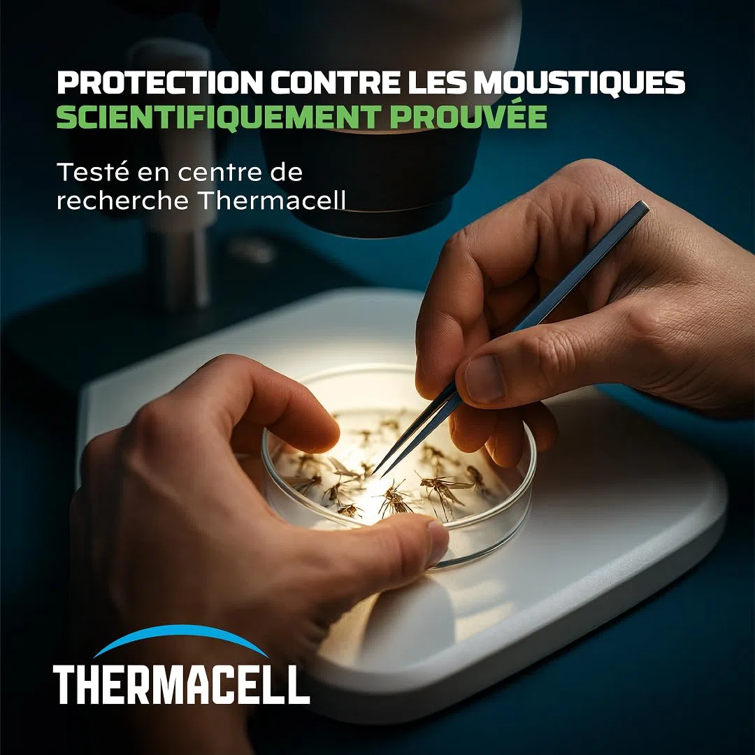 THERMACELL Diffuseur Répulsif Anti Moustiques - 15m² - 12h - Blanc | Sans Fil, Nomade - Extérieur, Jardin, Terrasse, Piscine - Effet Rapide, Inodore - Recharges Incluses - THNATHALOBLANC