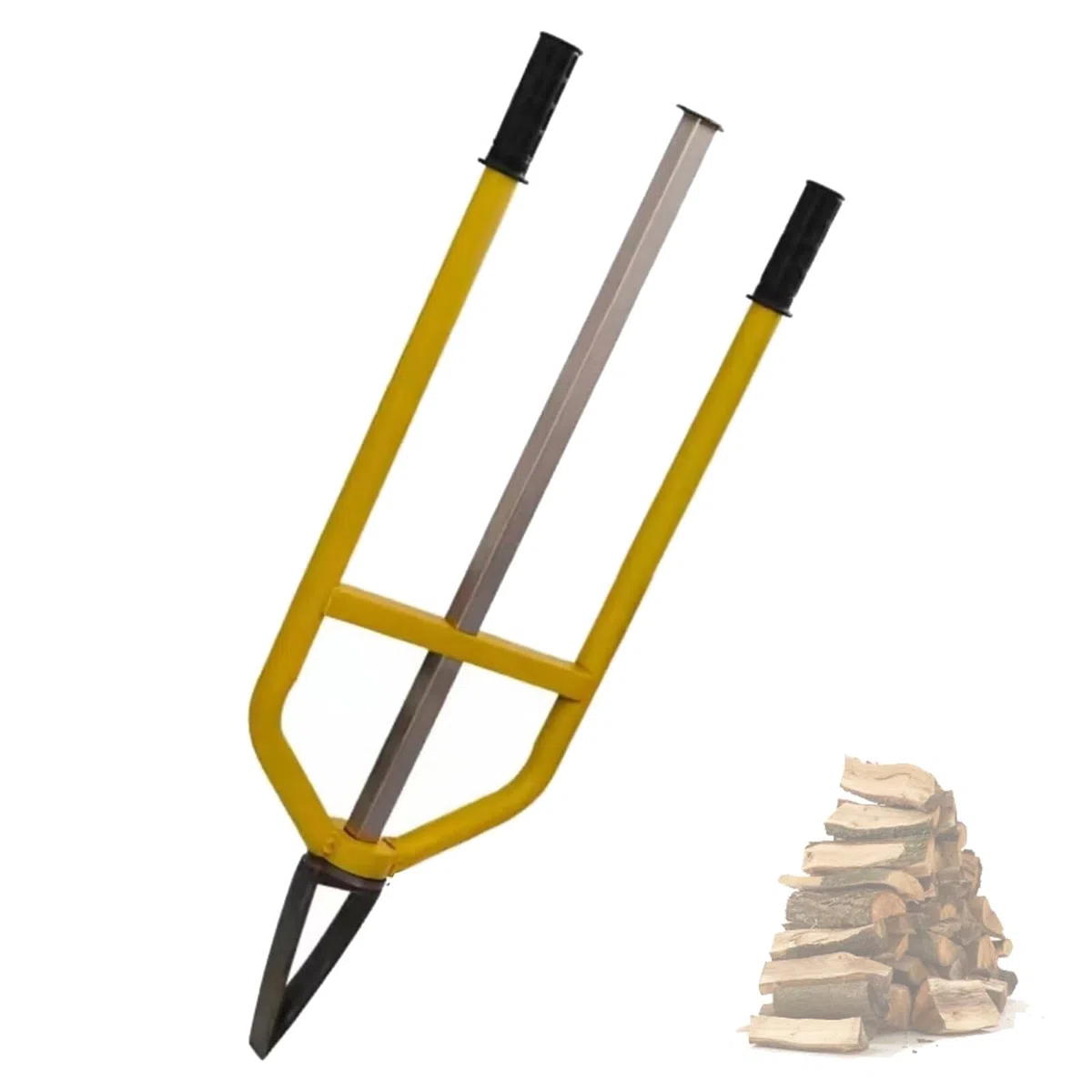Fendeuse à bois manuelle – Outil portable robuste pour fendre rapidement et facilement les bûches, idéal pour le bois de chauffage, les feux de camp et une utilisation en extérieur