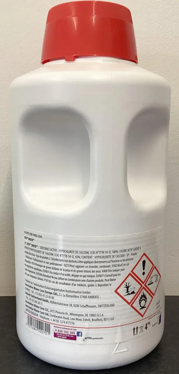 HTH Shock Granulés de chlore sans stabilisateur 4 kg
