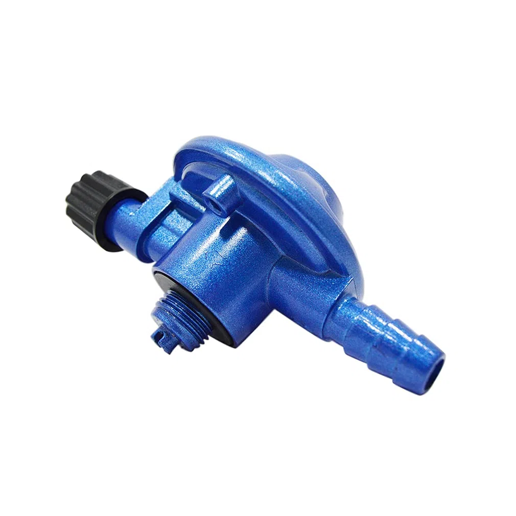 S&M 322150 Kit régulateur de gaz pour Bouteille de Butane de Camping + Tube 1,5 m + 2 rondelles