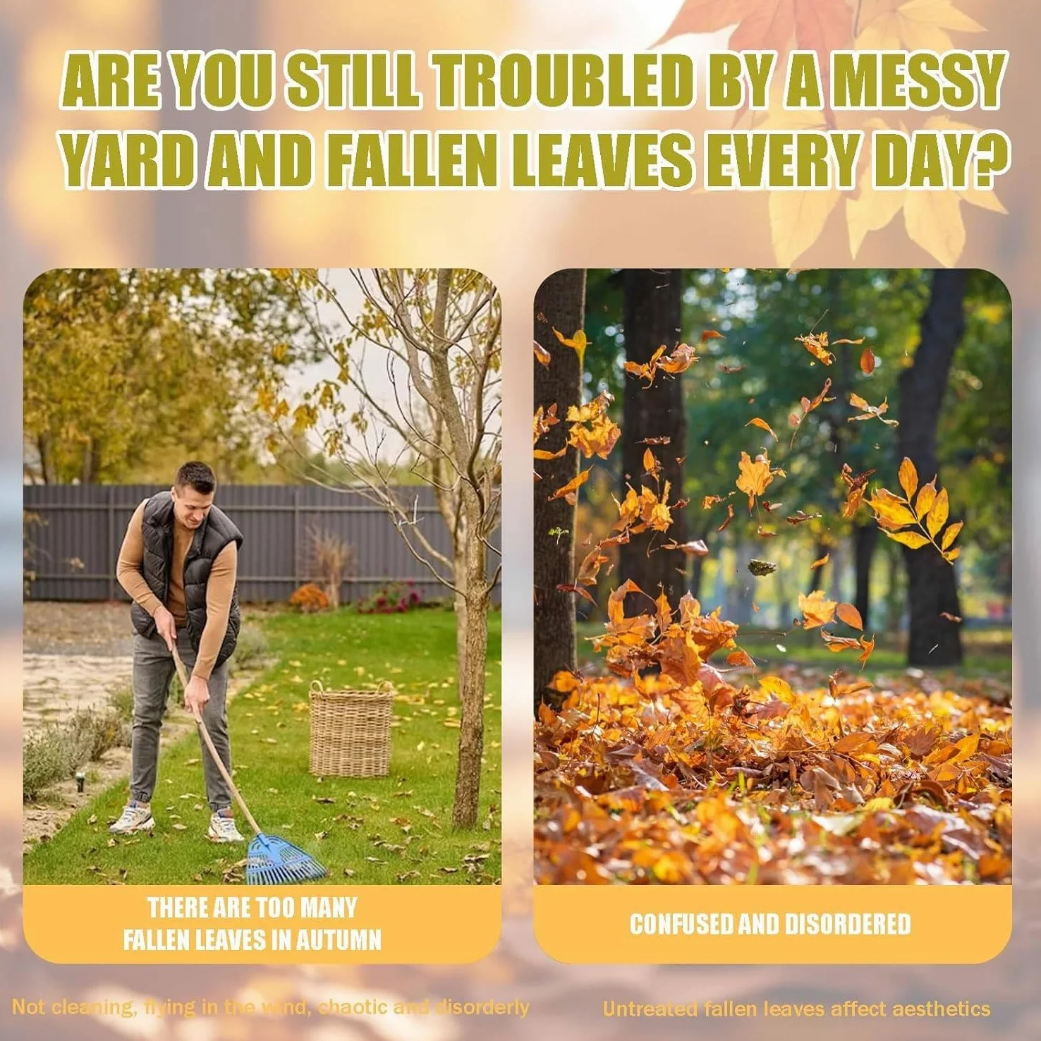 Broyeur De Feuilles électrique, Broyeur De Feuilles sans Lame Haute Puissance De 2 500 W pour Un Rapport De Réduction De 17:1, Paillage Jusqu'à 55 Gallons par Minute Nopowercord