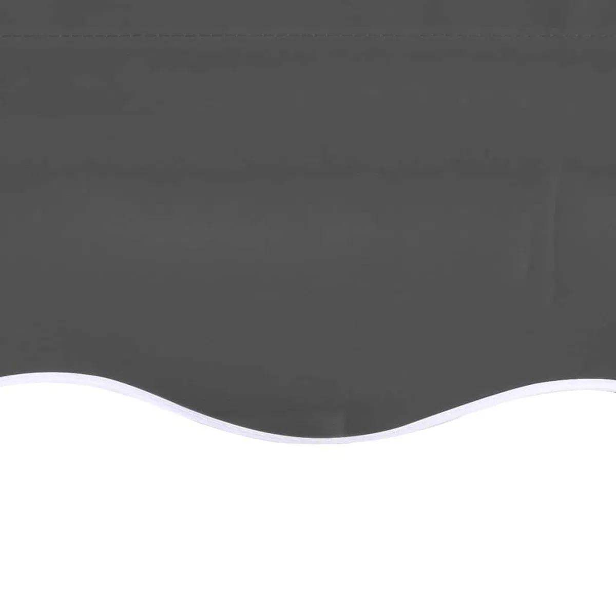 Kavolet Toile de store pour store banne pour protection solaire - Tissu imperméable et indéchirable - Avec volant - Accessoire de store - 500 x 350 cm - Anthracite