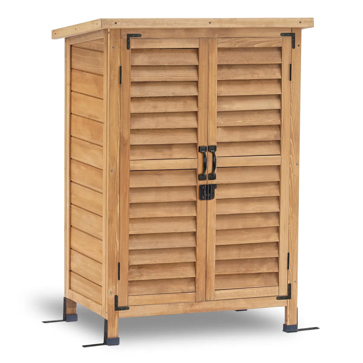 MCombo Armoire de jardin en bois Meuble de jardin pour les outils