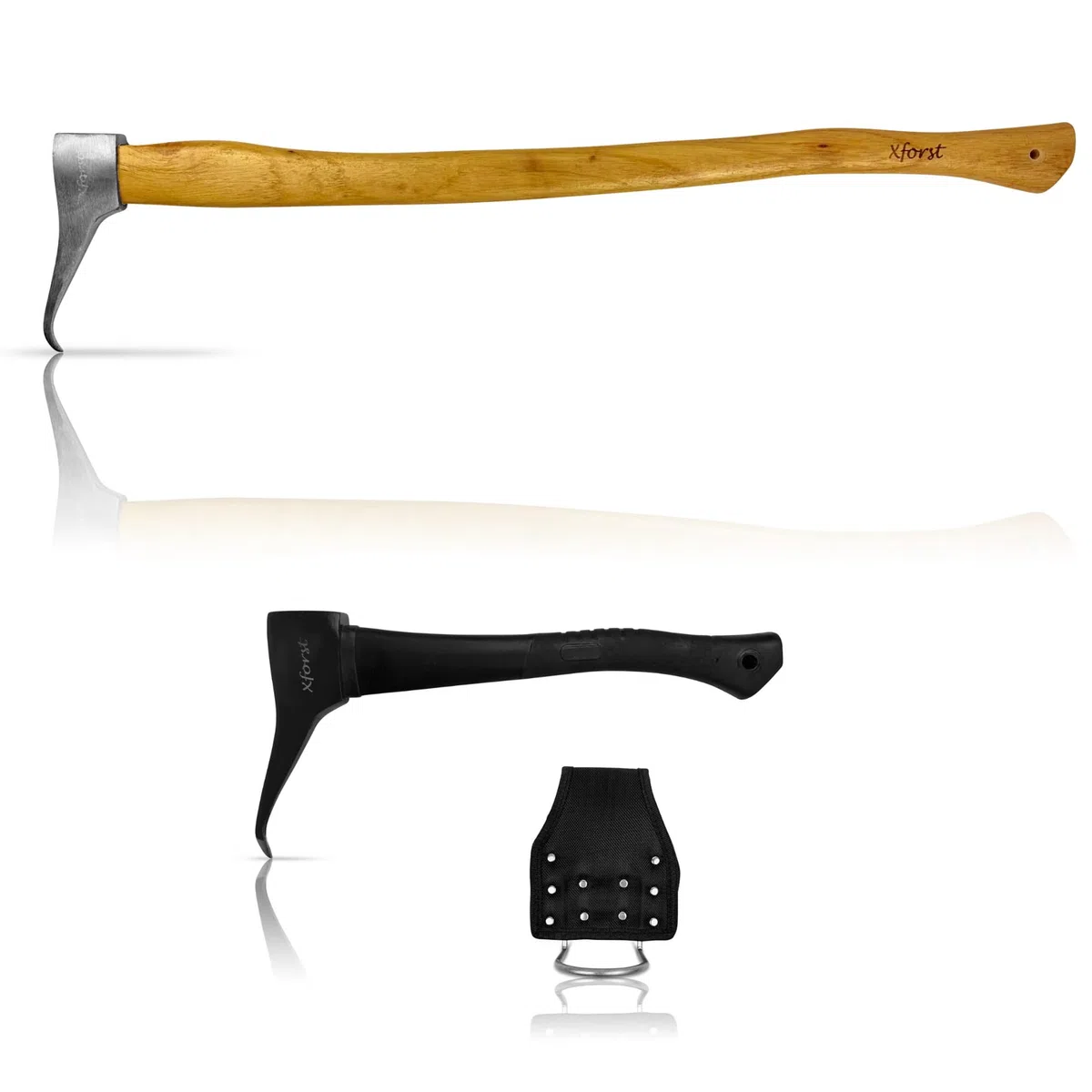 Xforst Sapie à Main #/ Sappie avec Support de Ceinture X-P500L et X-P50BX de 73 cm + Petit modèle de 38 cm. Idéal pour la manutention de Bois, Troncs de Bois et de bûches. Outils Forestiers