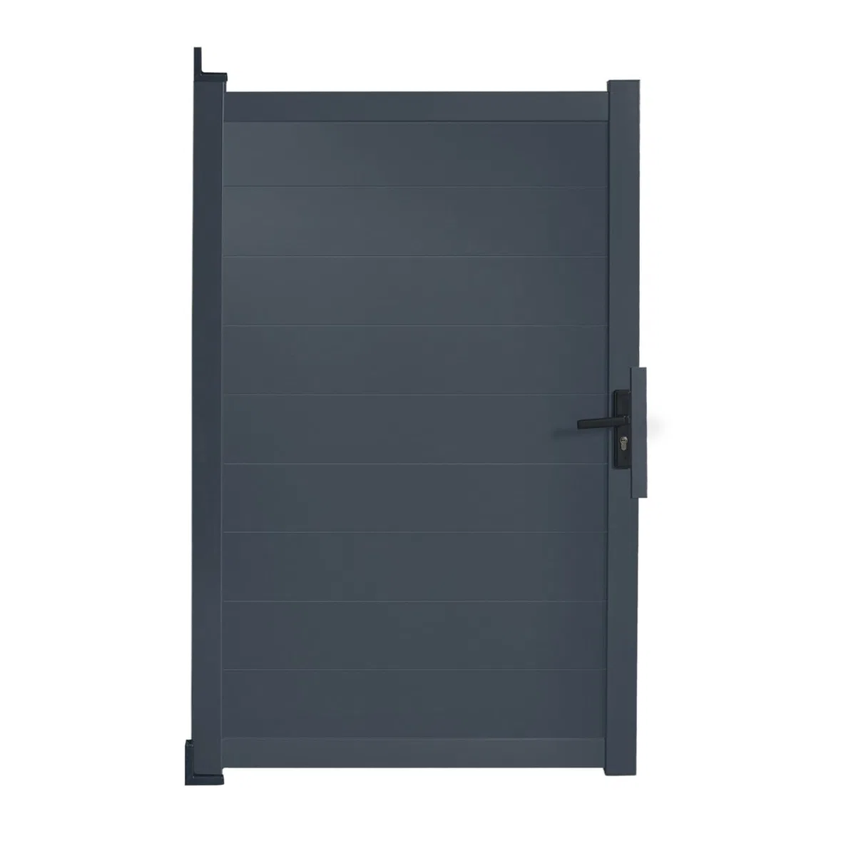 IDMarket - Portillon 100x160 cm en aluminium gris anthracite