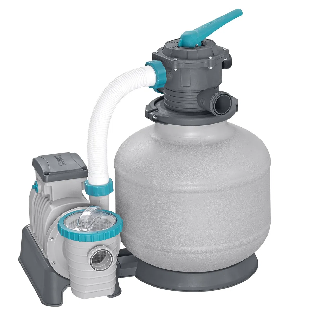 Bestway Pompe de Filtration à Sable pour Piscine Hors Sol 11 355 L - 62 cm x 48,5 cm x 67 cm - Gris/Vert