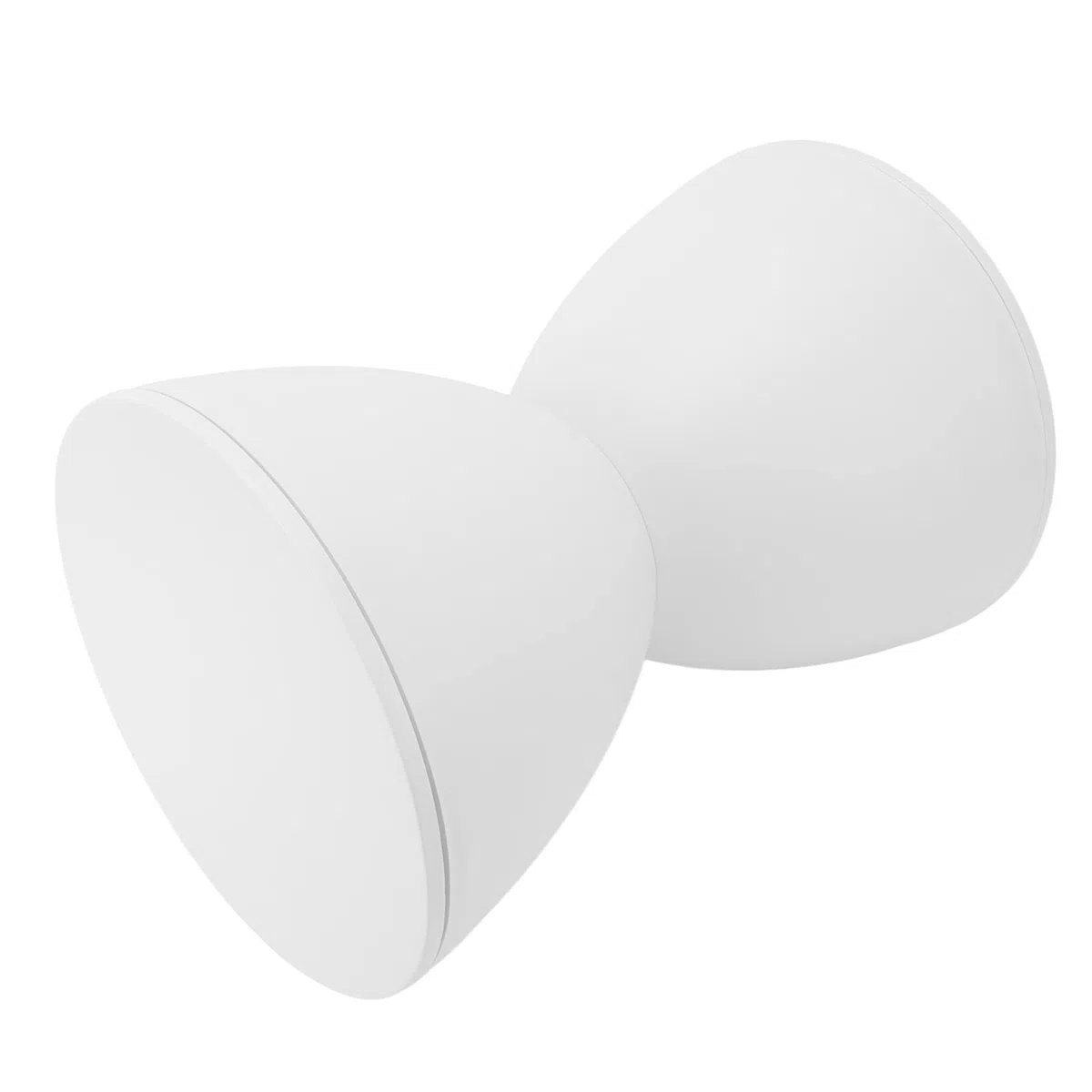 Tabouret En Forme De Sablier - Tabouret Rond En Plastique Blanc Pour Jardin, Piscine Et Salle De Bain Table D'appoint élégante Pour la Maison, Idéale Pour les Espaces Intérieurs Et Extérieurs.(Blanc)