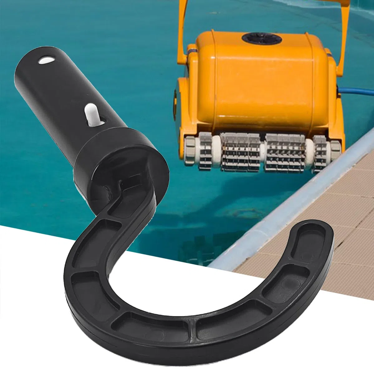 Crochet De Pièces Pour Nettoyeur De Piscine Robotique Crochets De Piscine Pour Poteaux Réglable, Cintre De Poteau De Piscines, Crochet Accessoires De Nettoyage Pour Robot De Piscines Sans Fil