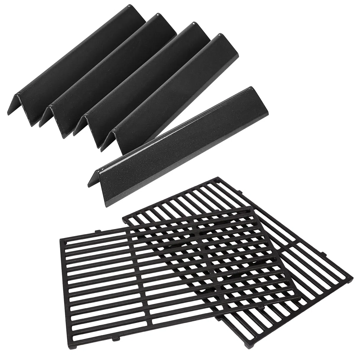 GFTIME Grilles de barbecue en fonte de 38,9 cm et 44,5 x 30 cm pour barbecue à gaz Weber Spirit E-310/320/330, Spirit II E-310 S-310, RÖSLE VIDERO G3 - Remplacement pour plaque chauffante en