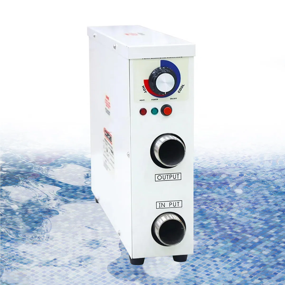 GAOXIAO Pompe à Chaleur Haute Précision Électrique 5,5 KW/9 kW/11 kW/15 KW/18 KW Rechauffeur Piscine pour Piscine Spa Chauffe-Eau Électrique Chauffage Piscine Hors Sol 380V 18KW