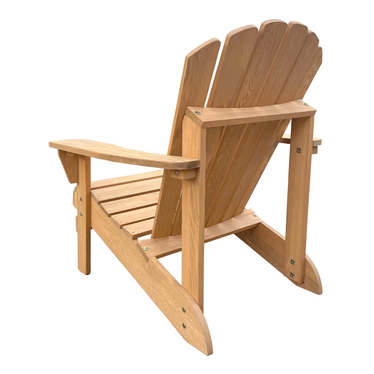 AXI Carmen Chaise Adirondack, Transat Bois, Beige Or | Chaise de Jardin 1 Personne/Fauteuil Exterieur/Chaise Exterieur | Fauteuil Exterieur à Dossier Haut - 90 x 78 x 93 cm - 14 kg