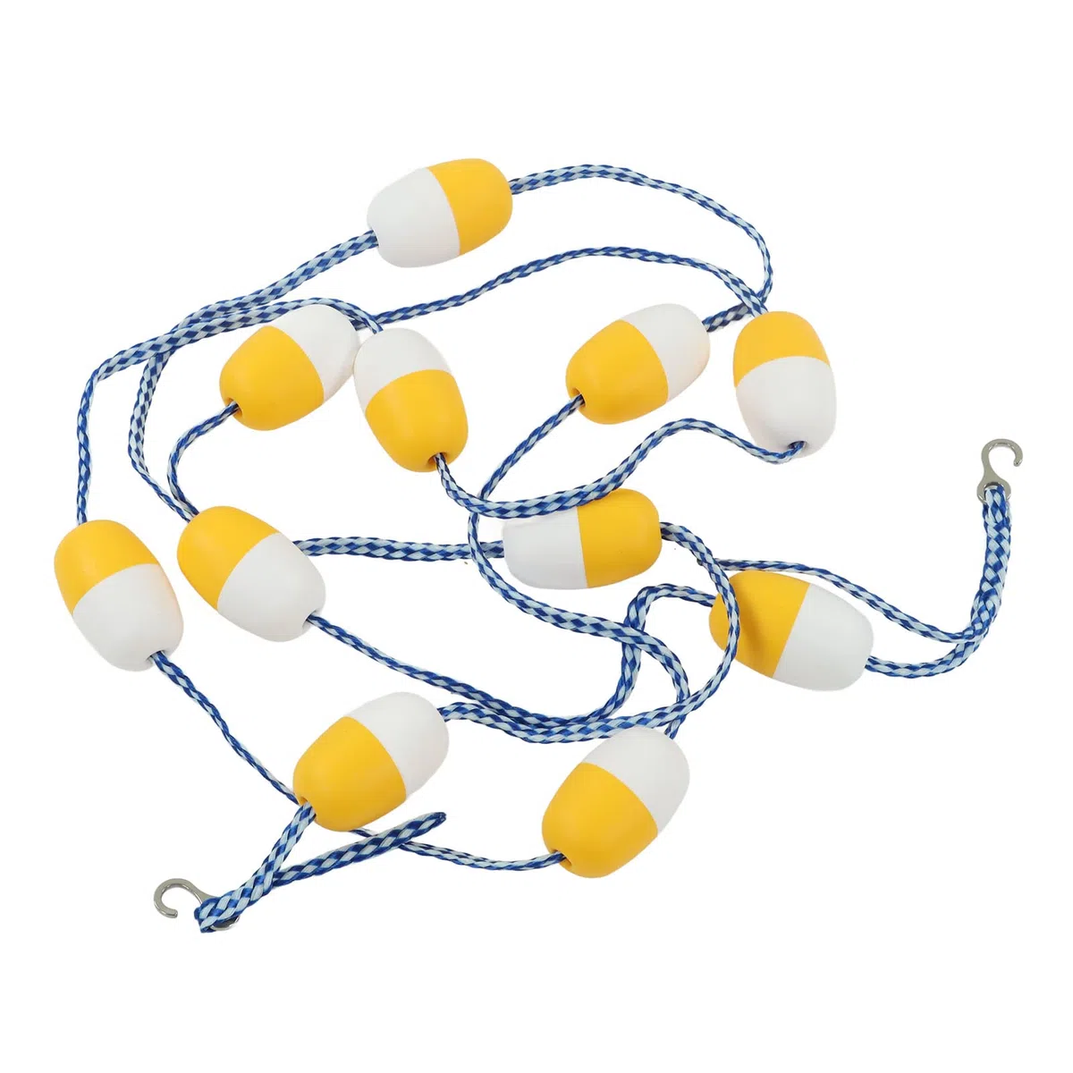 Naroote Corde de sécurité pour Piscine, Corde Flottante avec Crochets, Ligne de Flotteur Réutilisable de 5 M, Corde de Séparation de sécurité pour Piscine, Accessoires de Ligne Flottante