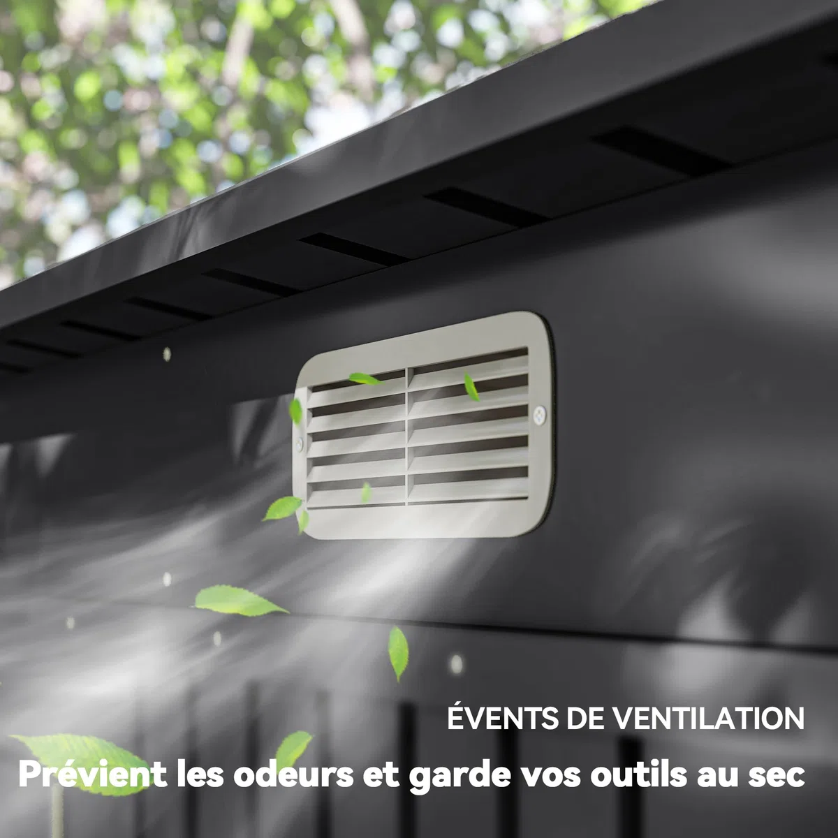 Outsunny Abri de Jardin en Métal 3 m², Cabane de Jardin 249x121x183cm, Structure en Acier Galvanisé Améliorée, Cabanon Rangement Outils, Gants, Portes Verrouillables, Aérations, Gris