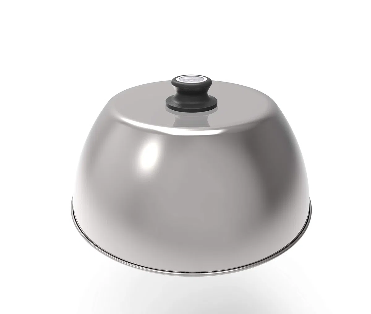 Lotus-Grill Couvercle de Barbecue LotusGrill en Acier Inoxydable avec thermomètre - pour la préparation de rôtis et de Steaks Passe au Lave-Vaisselle (XL (G435))