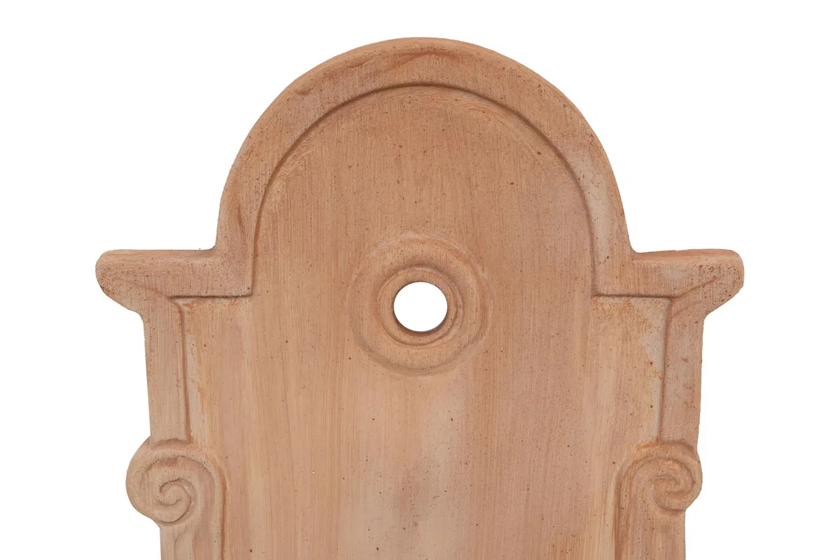 Biscottini Fontaine de jardin en terre cuite - Meubles d'extérieur L44 x P38 x H65