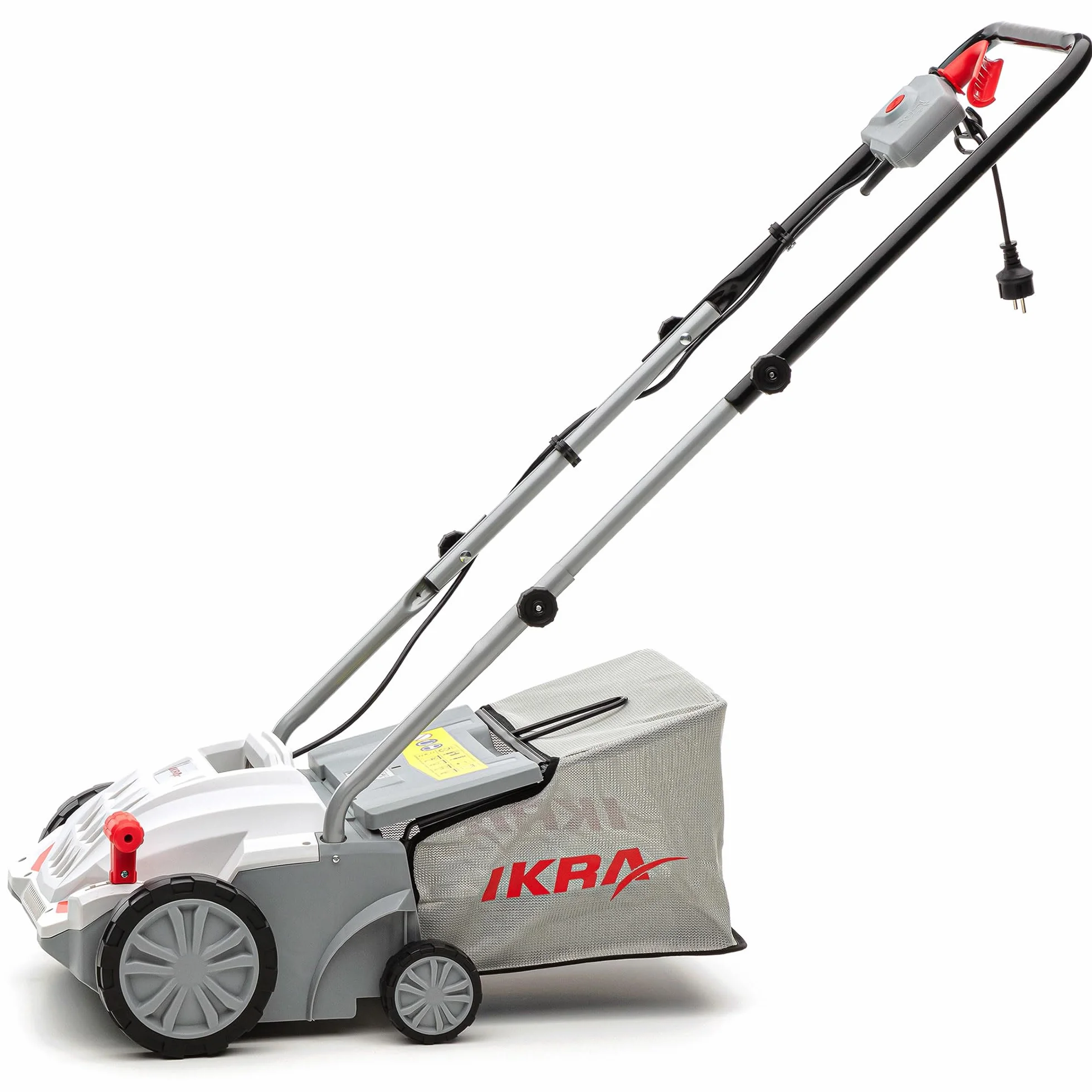 Ikra Scarificateur aérateur électrique IEVL 1532, largeur de travail 32cm, puissance 1.500 watts Gris/Rouge/Noir