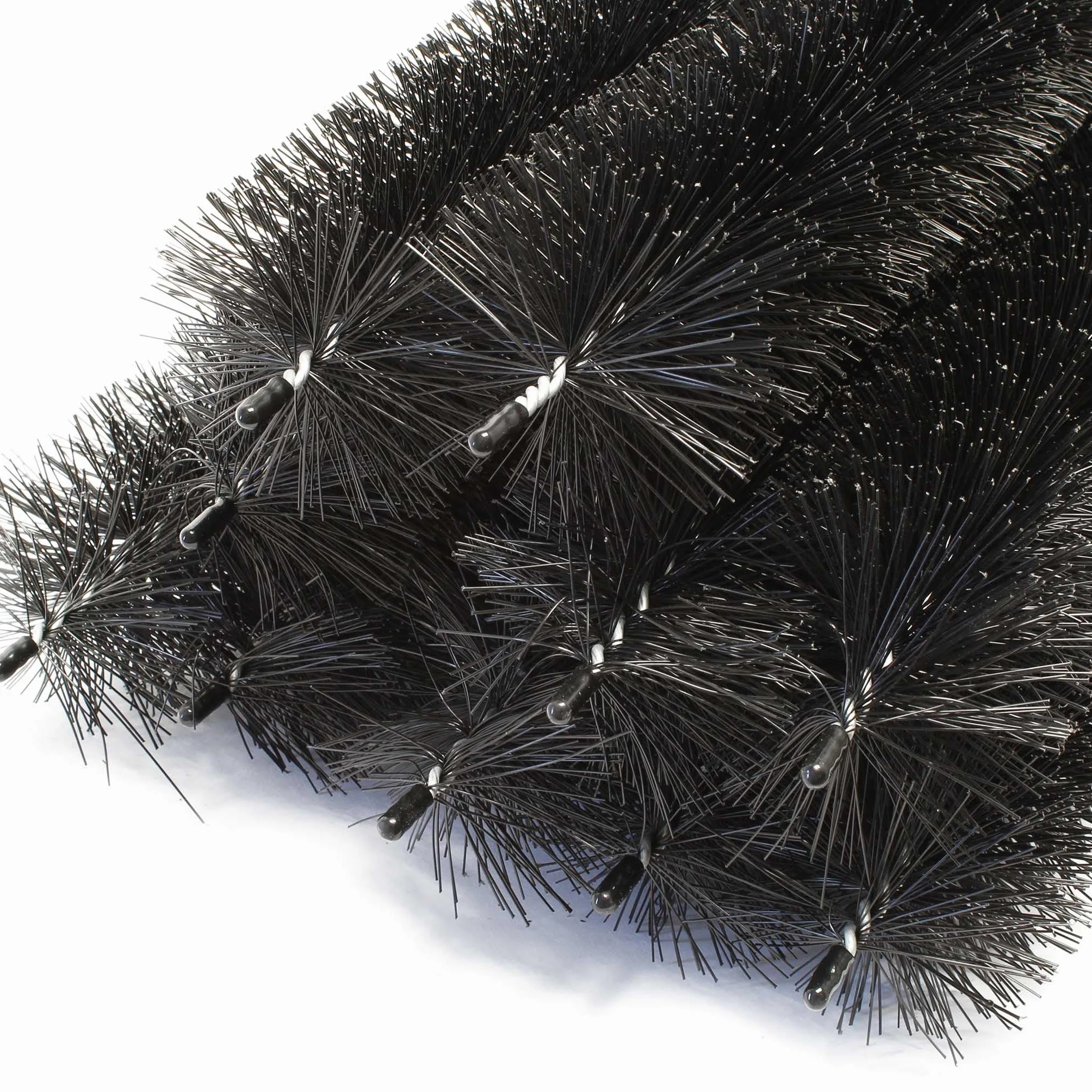 Wiltec Pare feuilles Lot de 10 pièces 12 m, 10 x 120 cm x Ø 12 cm, Protège gouttière, Hérisson stop feuilles, Protection contre feuillages et martres
