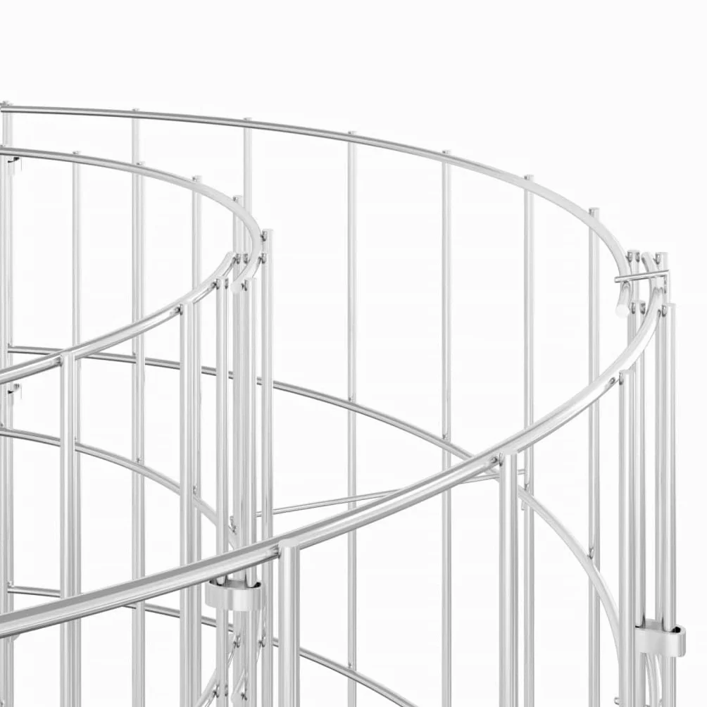 Composteur de Jardin en Acier galvanisé Ø100x100 cm pour Recyclage de déchets Verts et organiques, idéal pour Potager, Balcon ou pelouse, avec aération optimale