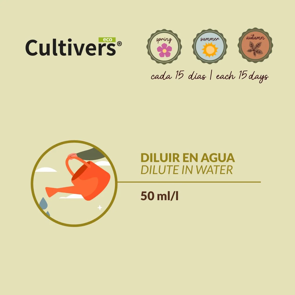 CULTIVERS Humus de vers Liquide Organique 10 L. Matière Organique Riche en Microorganismes. Régénérateur de Vie du Sol