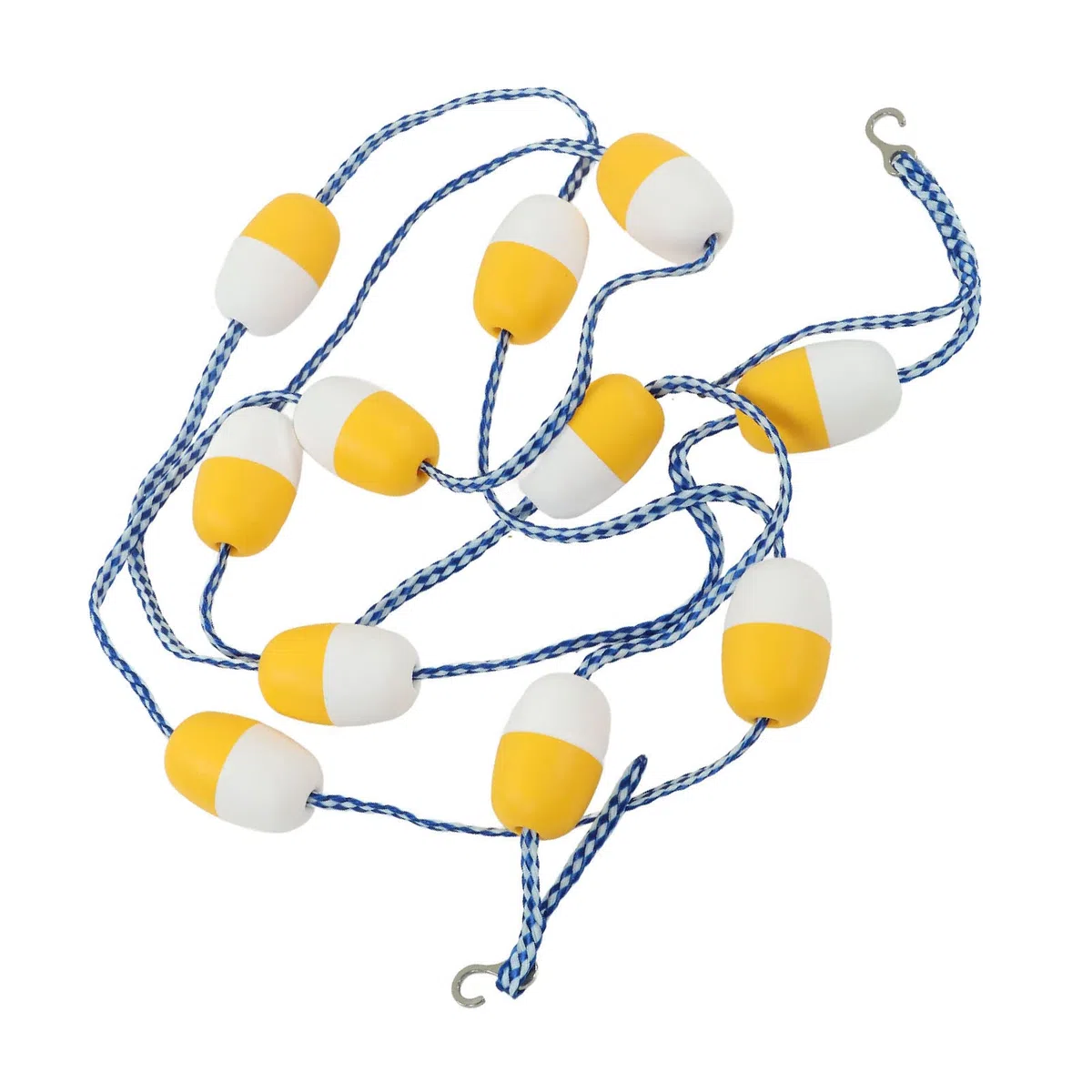 Naroote Corde de sécurité pour Piscine, Corde Flottante avec Crochets, Ligne de Flotteur Réutilisable de 5 M, Corde de Séparation de sécurité pour Piscine, Accessoires de Ligne Flottante