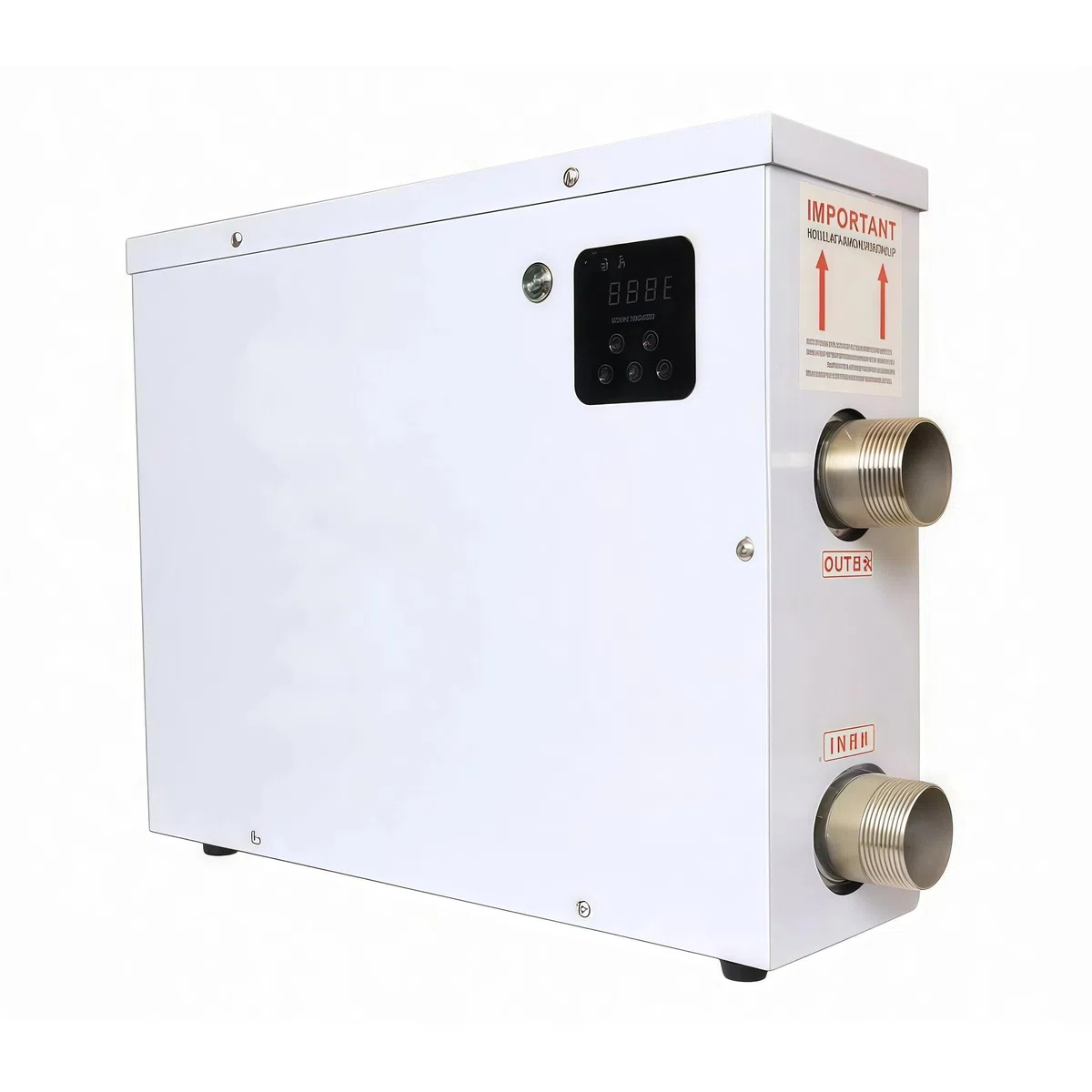Pompe à Chaleur pour Piscines électrique 11 KW pour Piscine, Spa, Baignoire balnéo, Thermostat numérique, Chauffage de l'eau avec réservoir Hors Sol et enterrées, 220 V