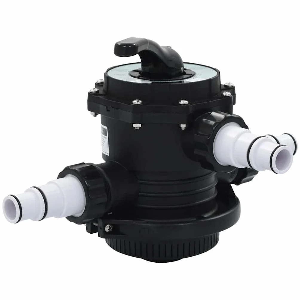 Vanne multi-voies en ABS 1,5" pour filtre à sable avec 6 fonctions, 3 robinets, monté sur le dessus, pour filtre de piscine et conduite d'eau, retour, arrêt, étanchéité, pièce de rechange