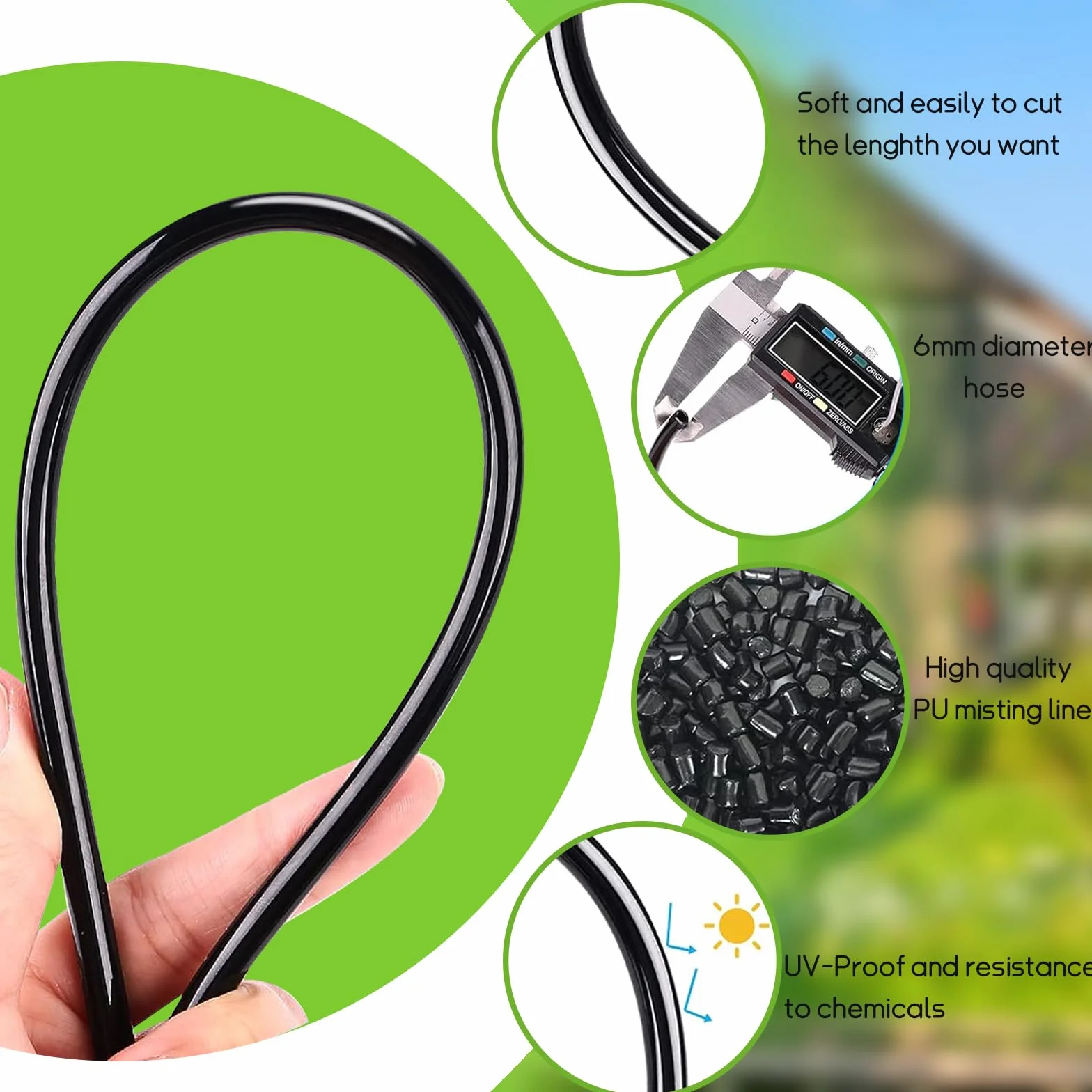 16M Brumisateur Exterieur,64 Pcs Kits d'irrigation Système de Brumisation avec 18 Buses de Brume avec Joint en T+1 Adaptateur (en Laiton, 3/4") pour les Événements Extérieurs,Les Jardins