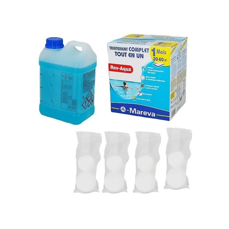 Mareva - KIT Traitement REV-Aqua Complet MENSUEL 60/90M3-140021