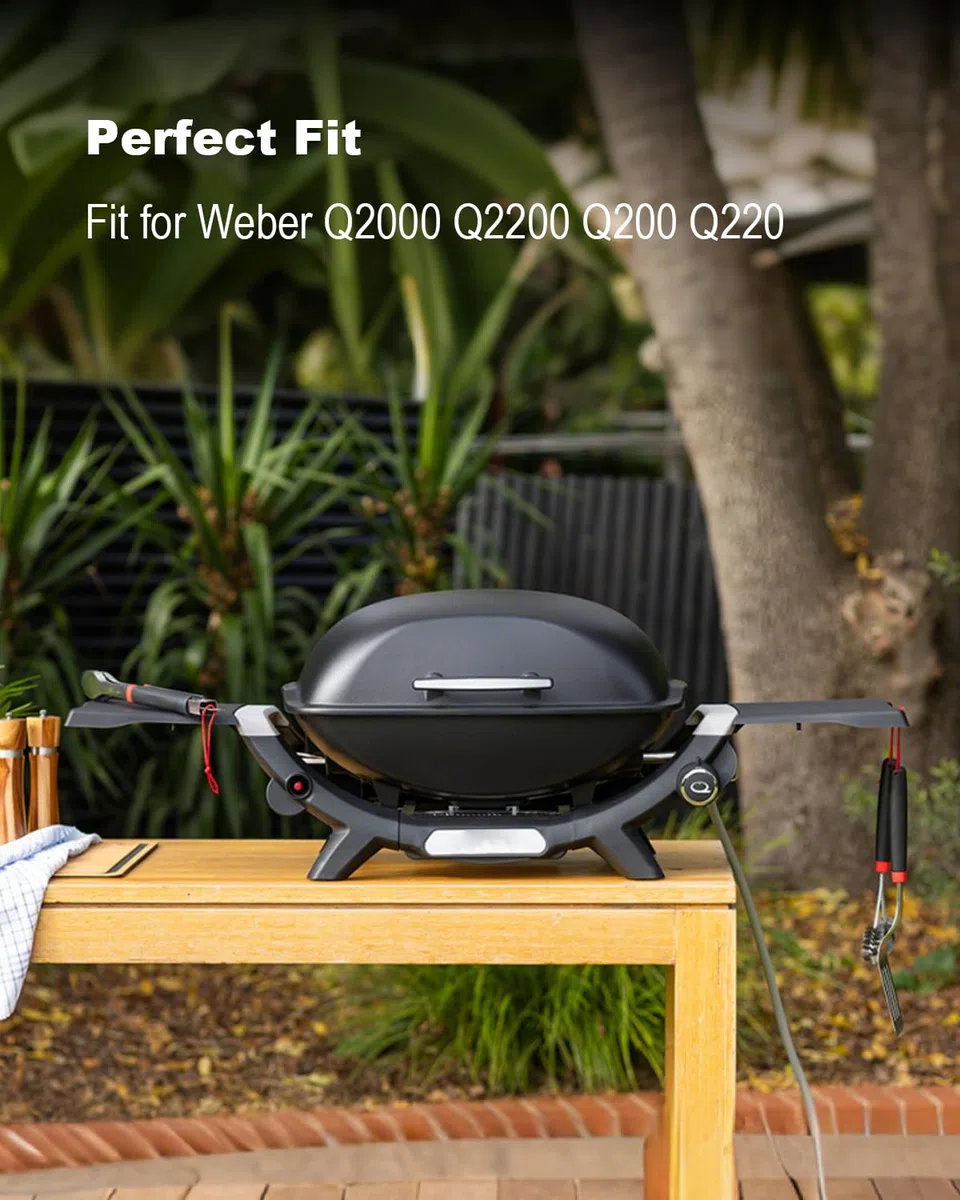 80476 Régulateur de soupape de barbecue à gaz pour Weber Q2000 Q2200 Q200 Q220 Modèle 394001 396000 396001 396002 566001 566002 566801 567798, 567798 66002 396002 54060001 566001 remplace 64865