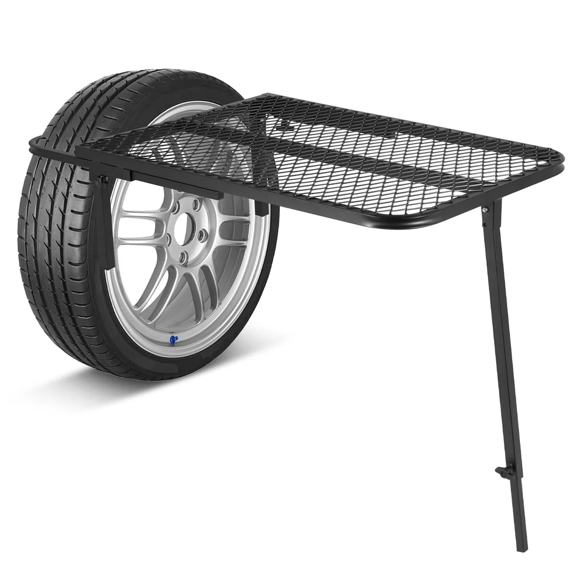 MXBAOHENG Table De Pique-Nique Portable De Pneu De Voiture 68*50 CM Table à pneus à hauteur réglable 60-90 CM Table de camping à monter sur véhicule pour voyage, atterrissage et activités de plein air