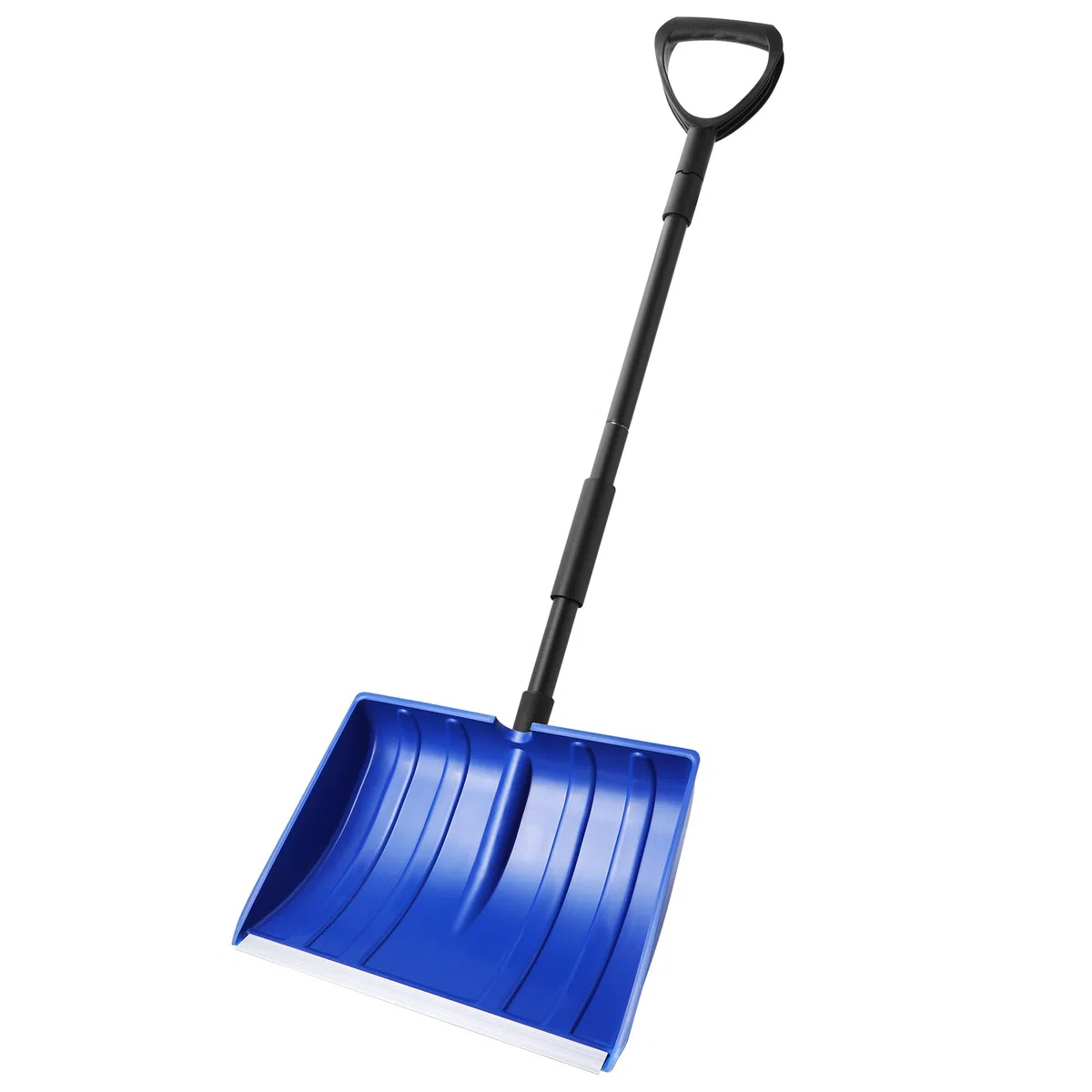 Yocada Pelle à neige pour allée, maison, garage, déneigement avec poignée en D et bande en aluminium robuste de 121,9 cm de long, grande capacité pour jardin, voiture, camping en plein air