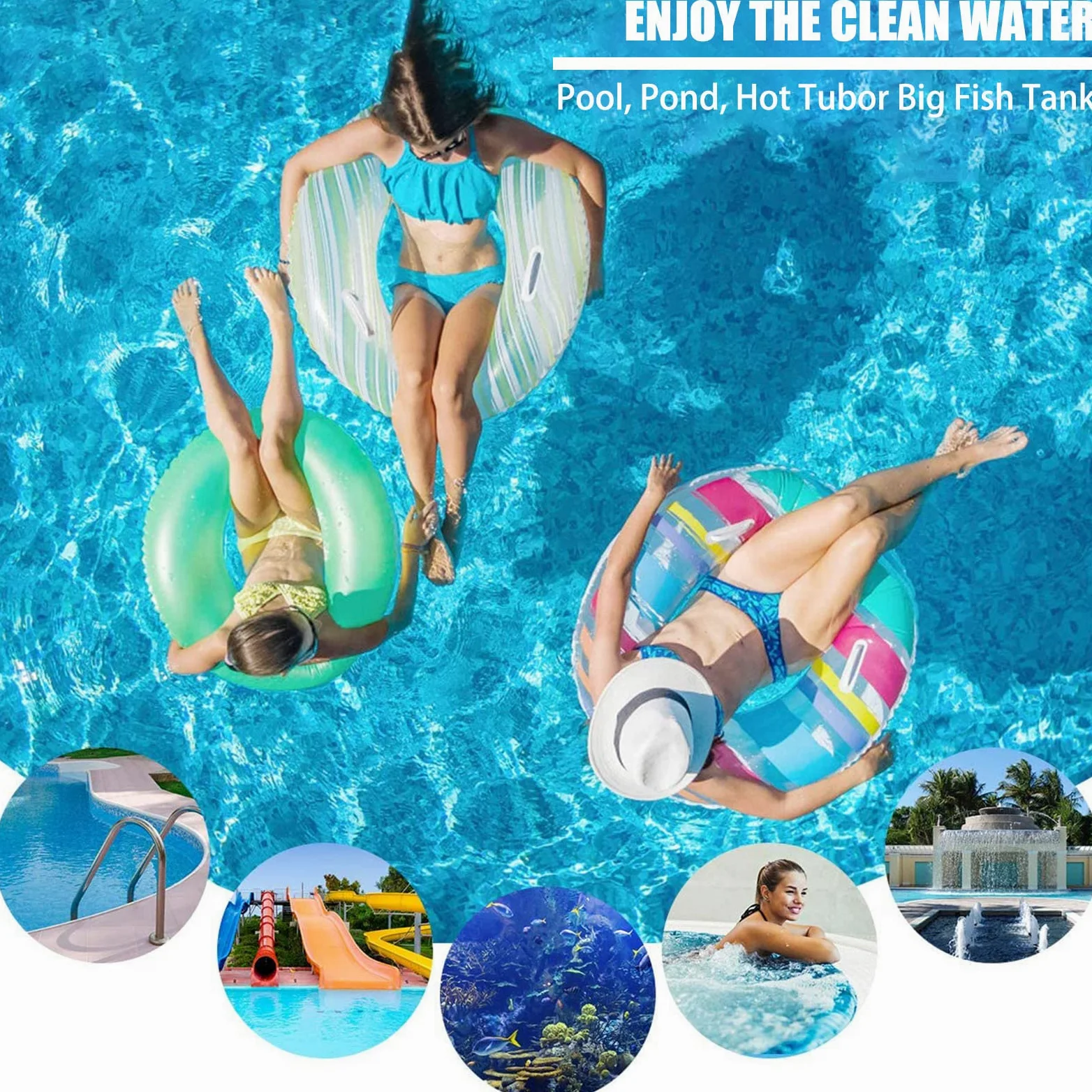 Écumoire de Piscine, épuisette Professionnelle à Mailles Fines avec Sac Profond pour Le Nettoyage des bassins de Jardin, jacuzzis, spas et fontaines