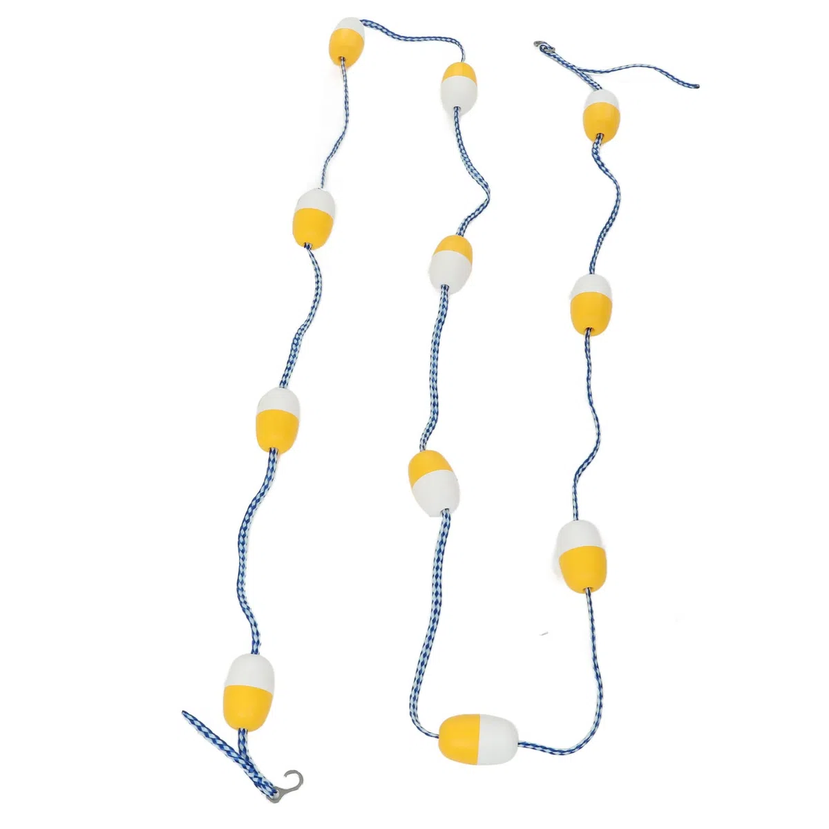 Naroote Corde de sécurité pour Piscine, Corde Flottante avec Crochets, Ligne de Flotteur Réutilisable de 5 M, Corde de Séparation de sécurité pour Piscine, Accessoires de Ligne Flottante